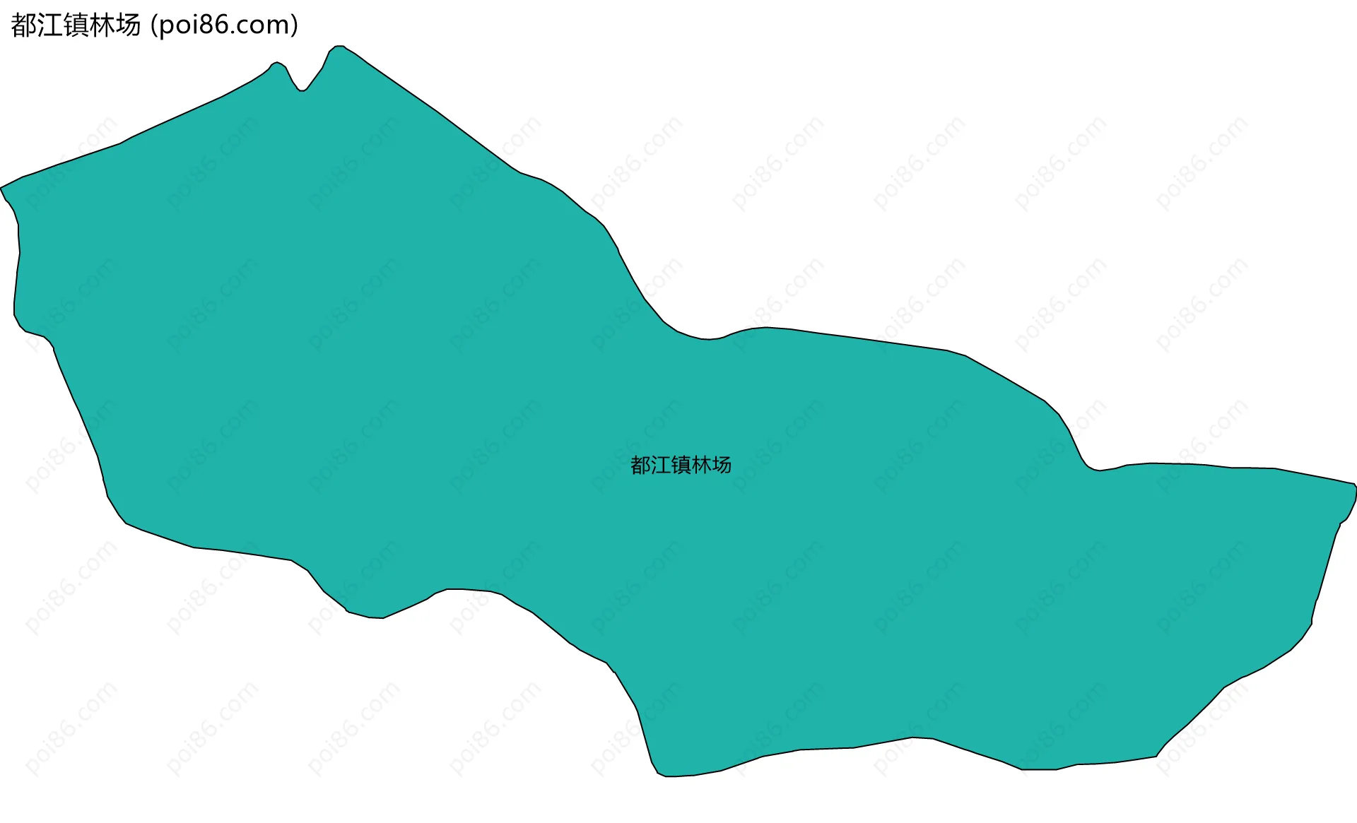 都江镇林场边界地图