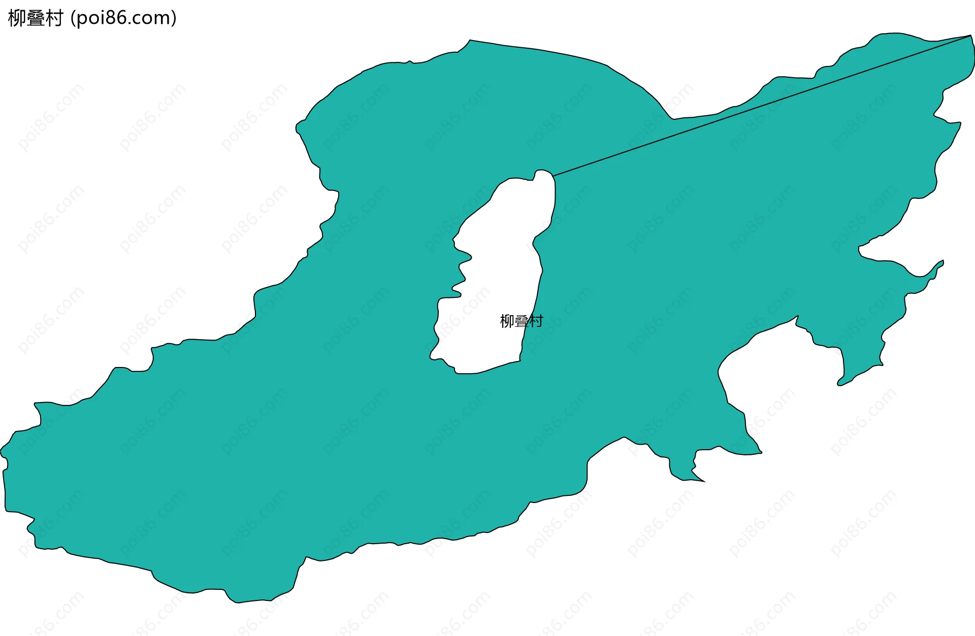 柳叠村边界地图