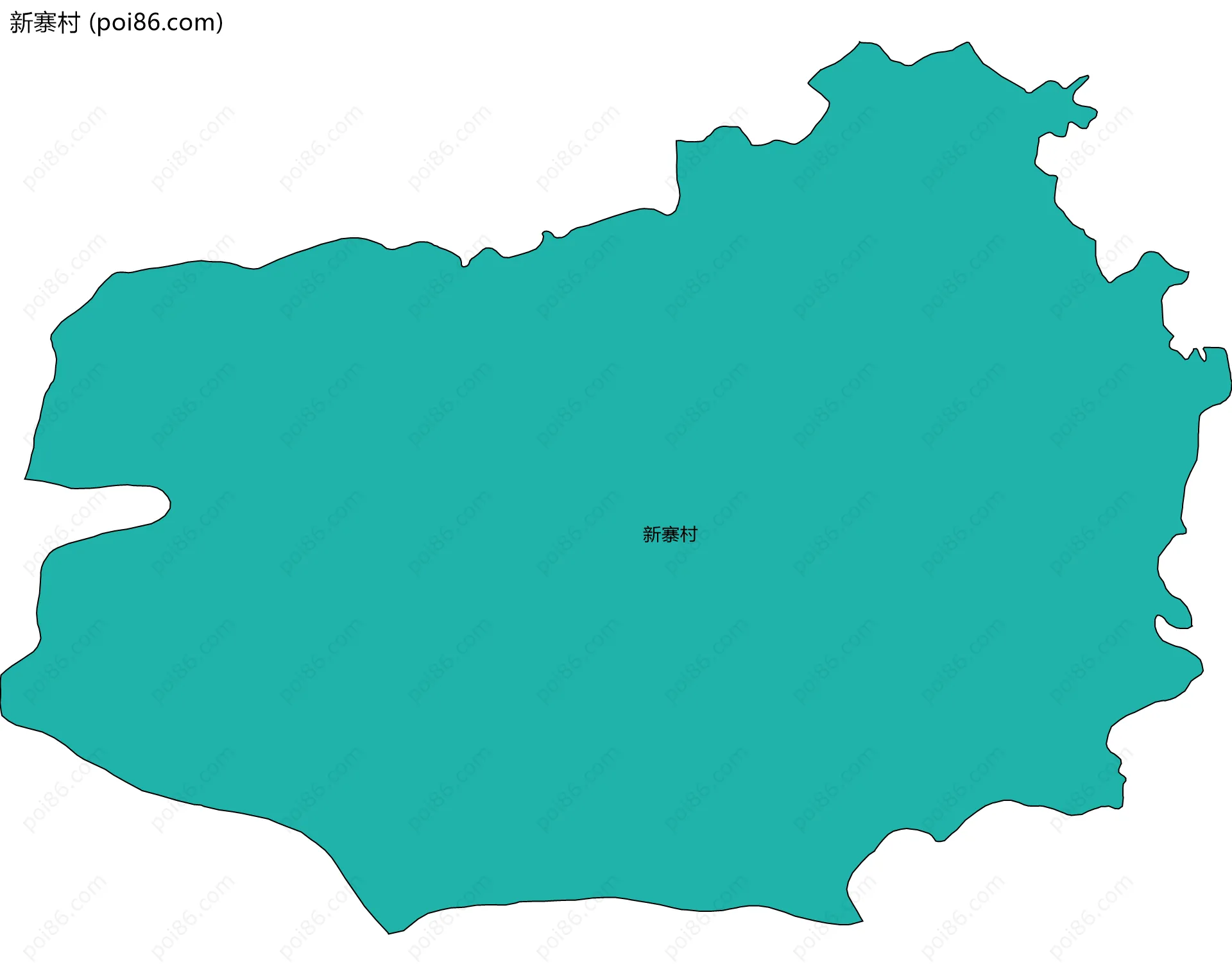新寨村边界地图