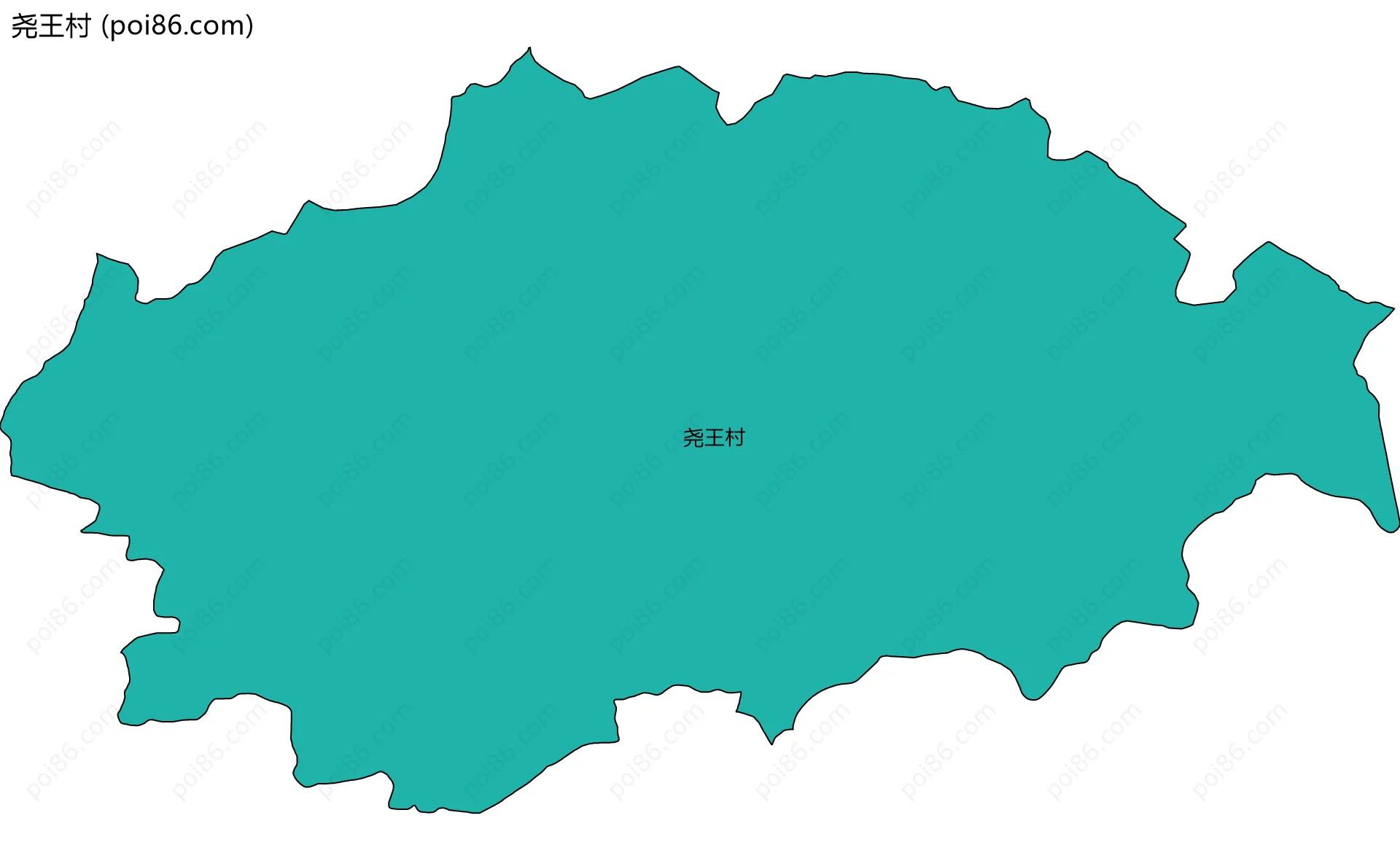 尧王村边界地图