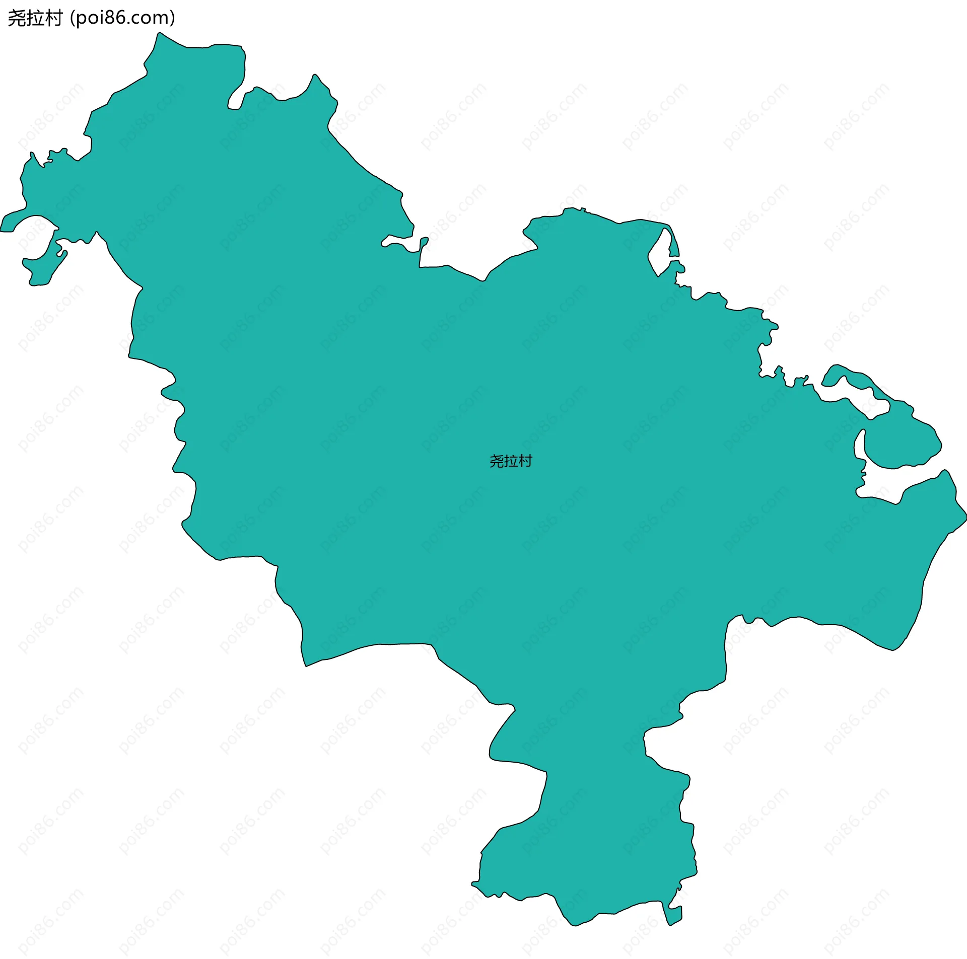 尧拉村边界地图