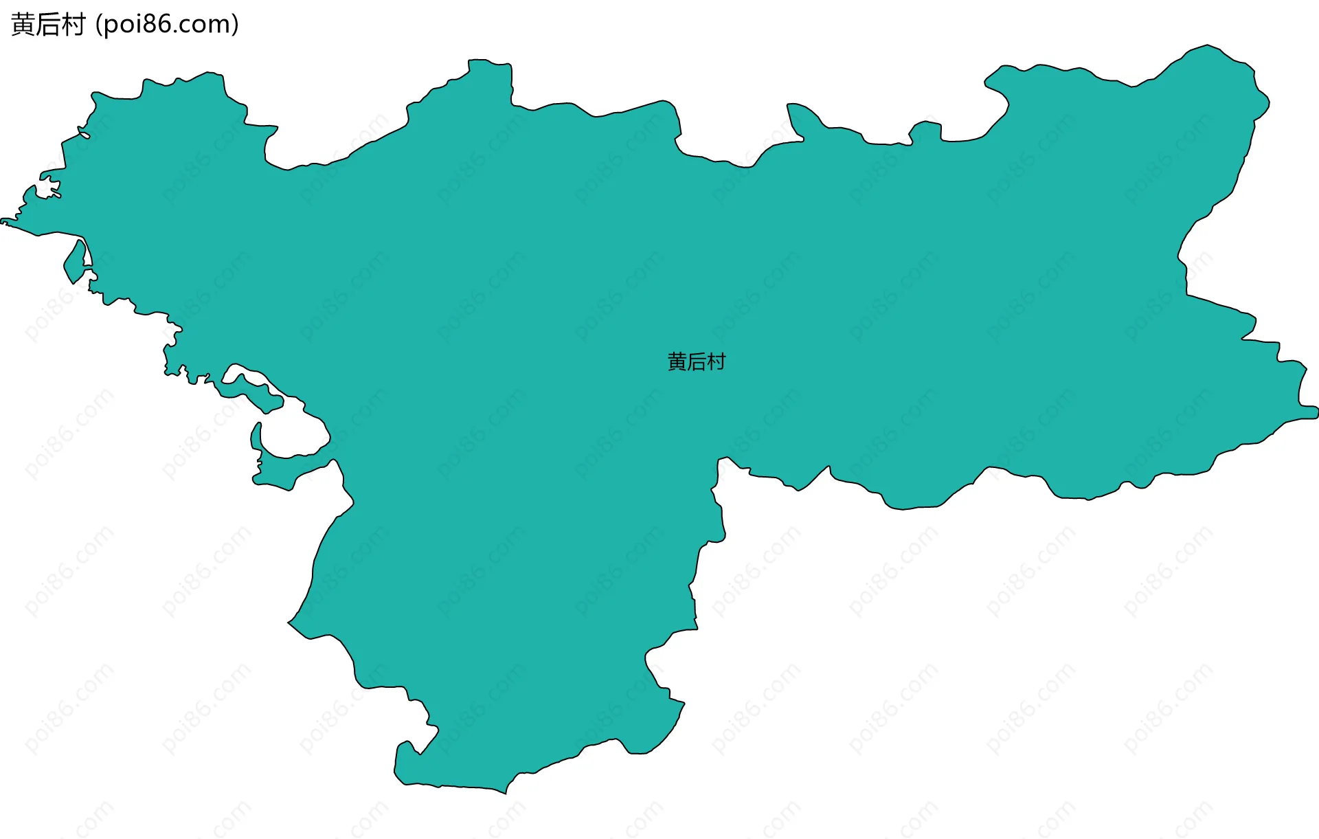 黄后村边界地图