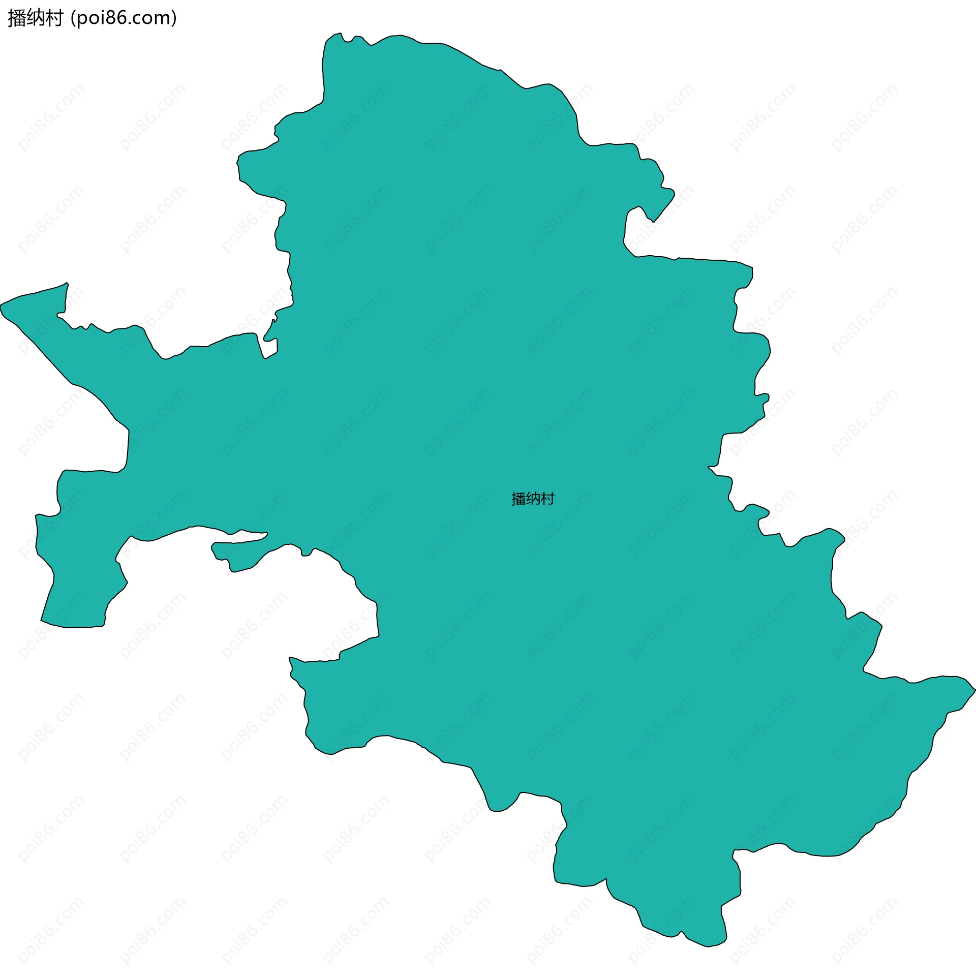播纳村边界地图