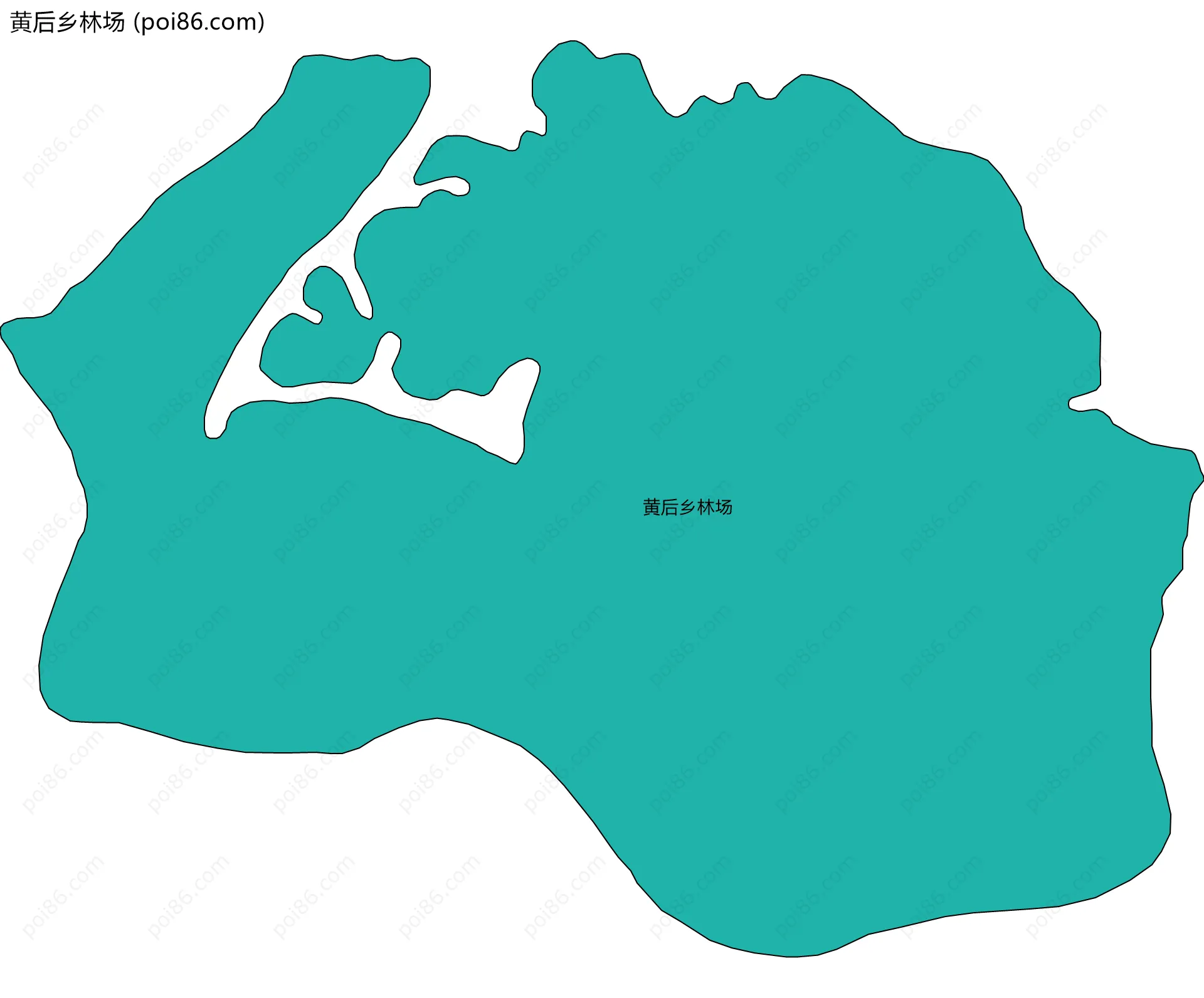 黄后乡林场边界地图