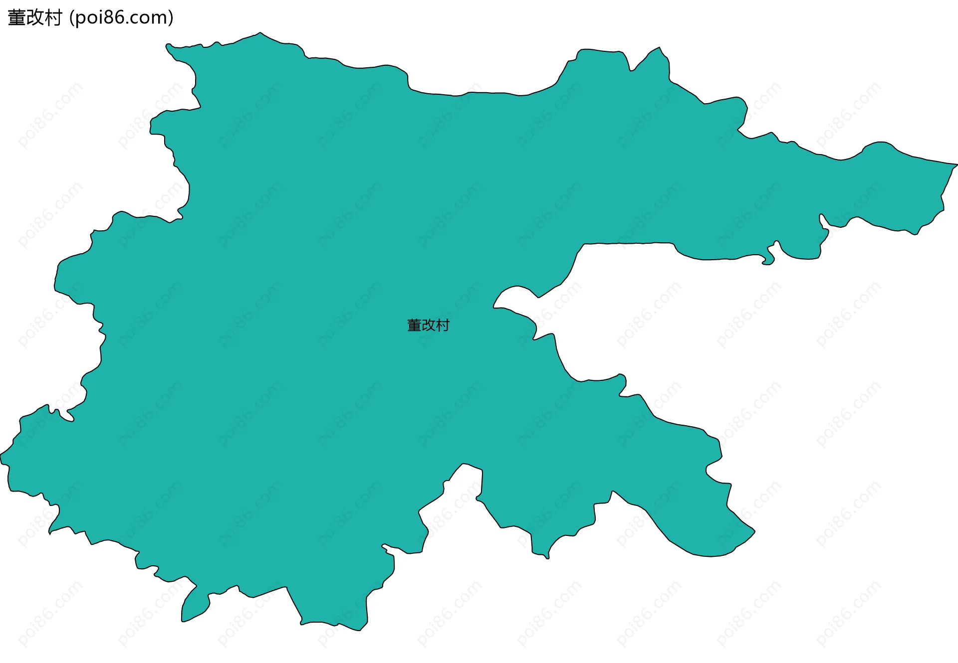 董改村边界地图
