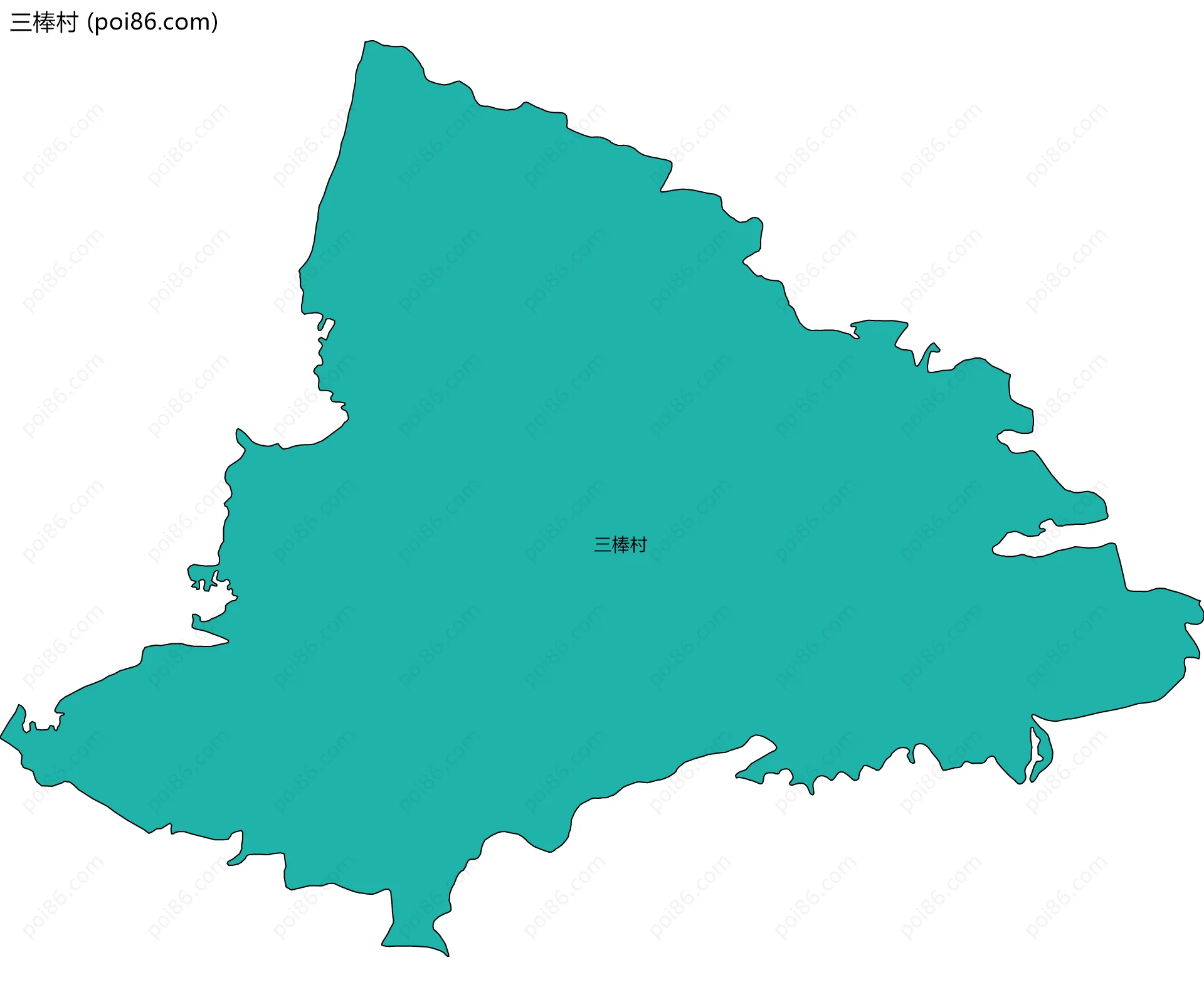 三棒村边界地图