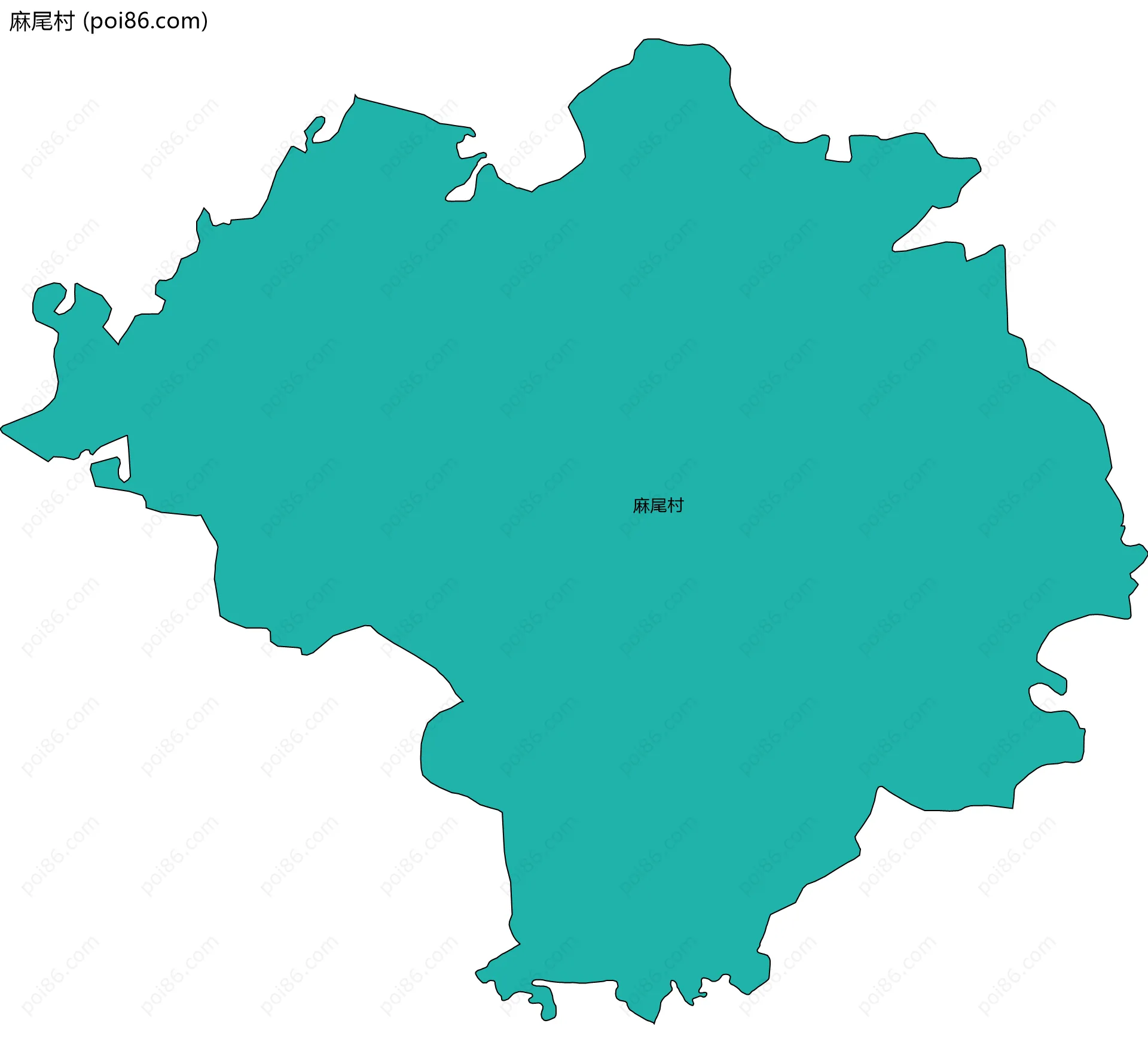 麻尾村边界地图