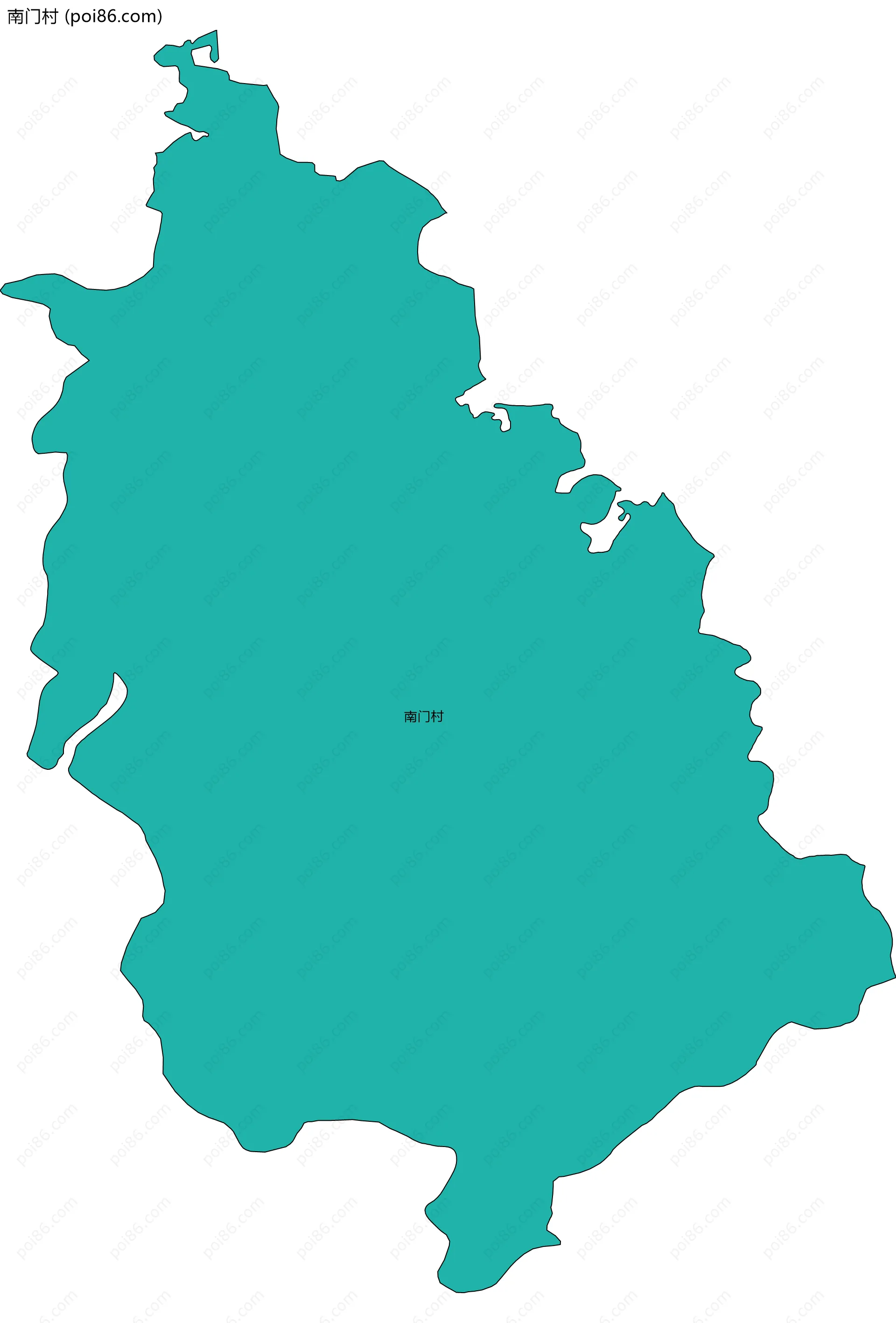 南门村边界地图