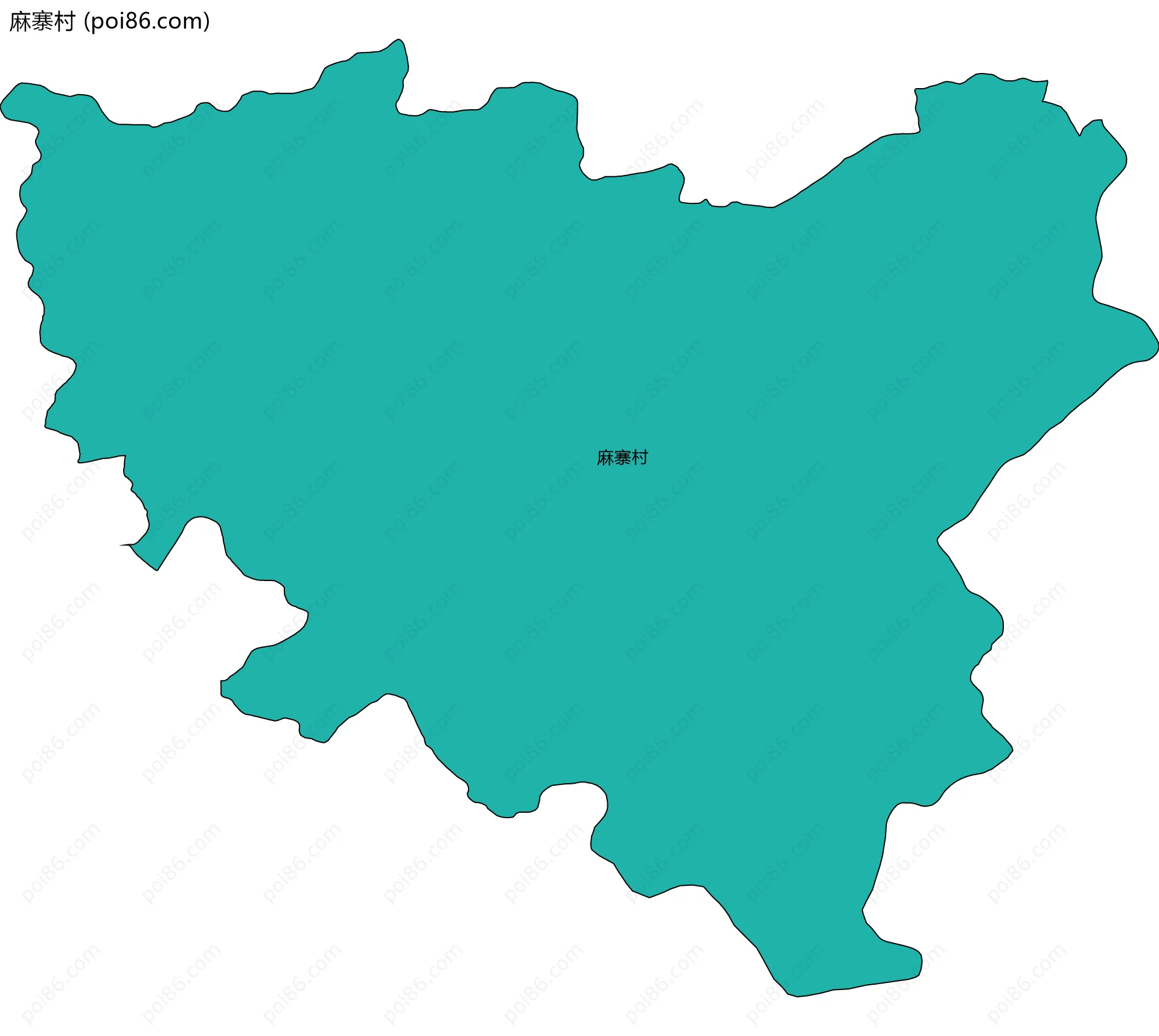 麻寨村边界地图