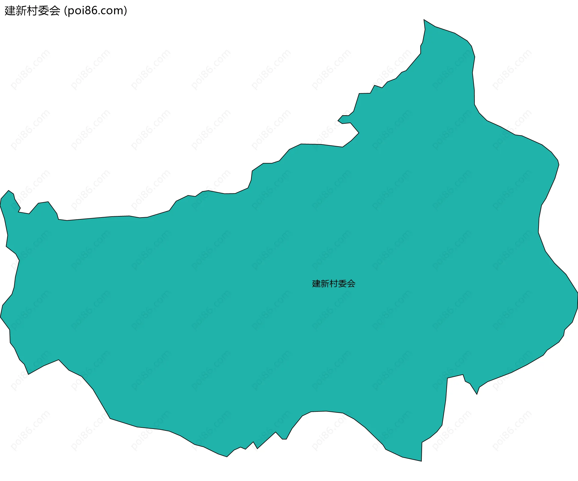 建新村委会边界地图