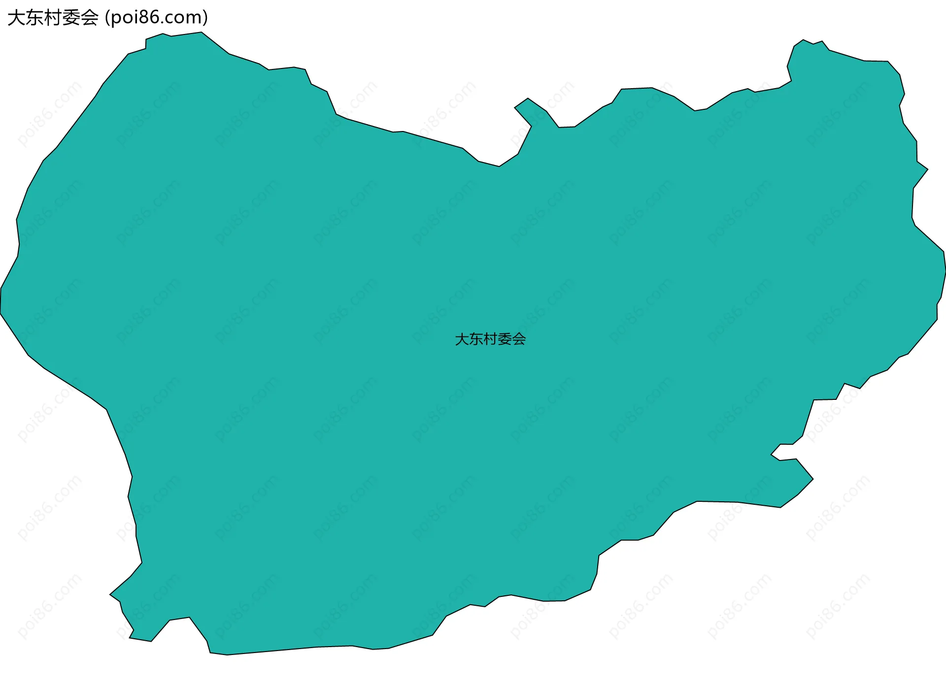 大东村委会边界地图