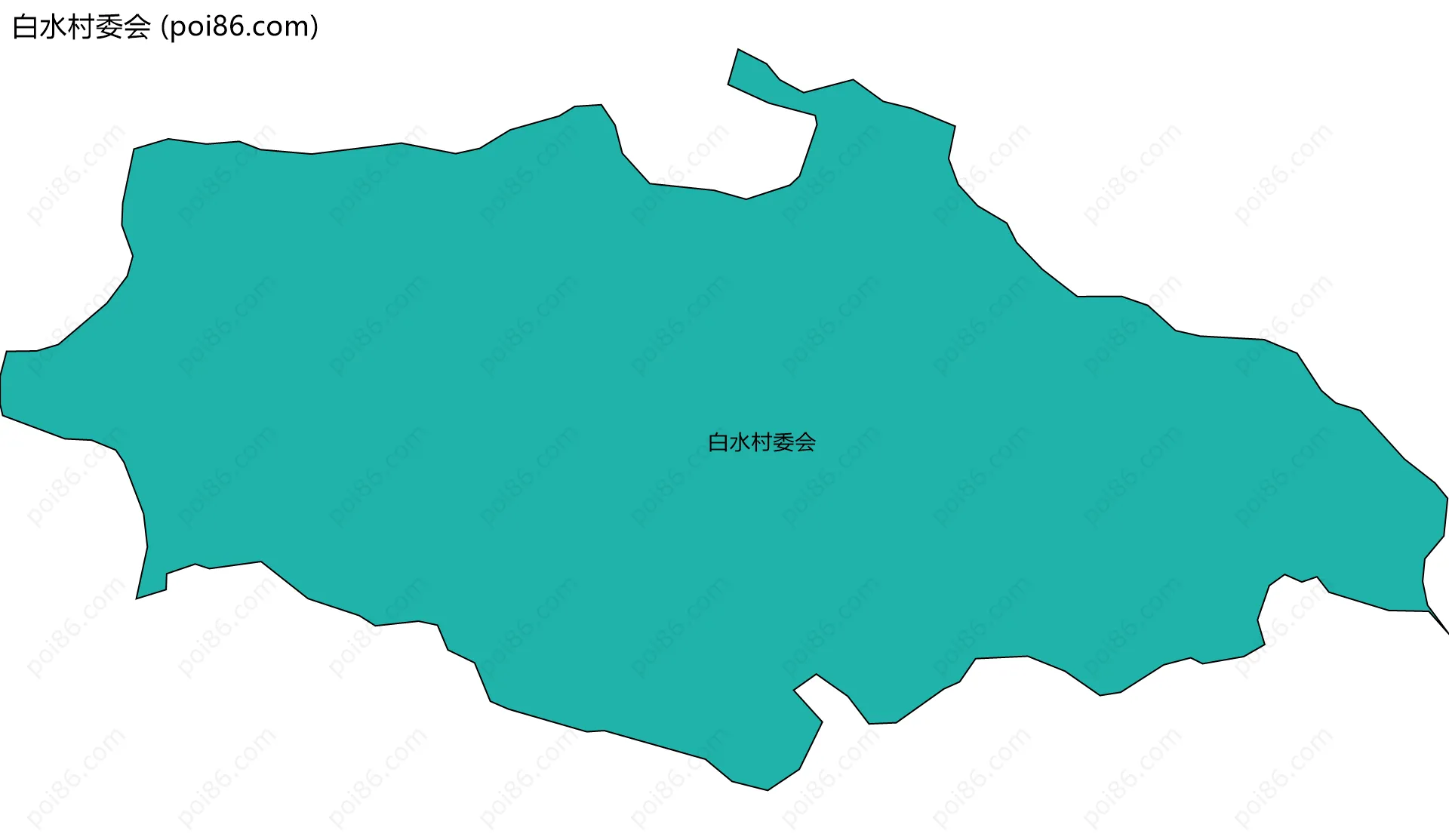 白水村委会边界地图