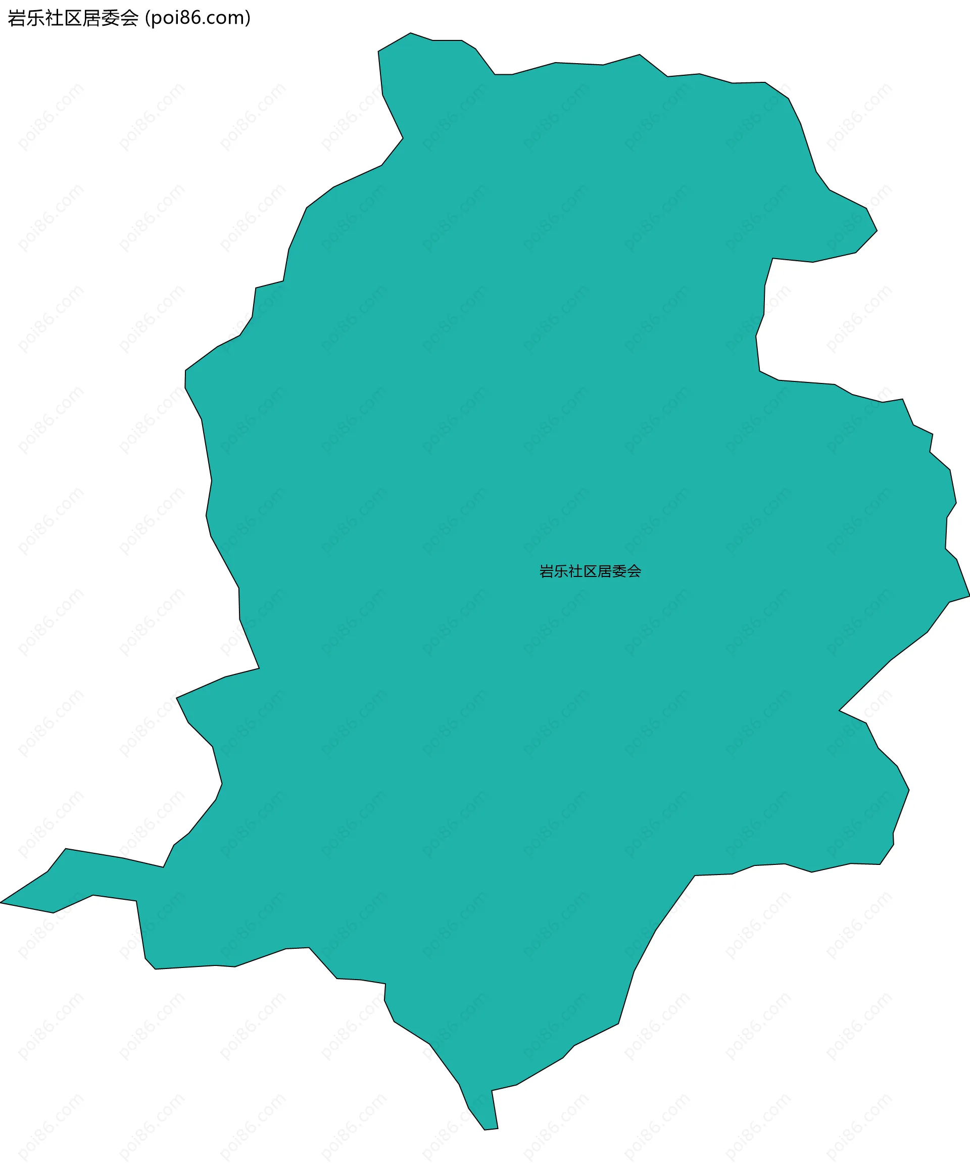 岩乐社区居委会边界地图