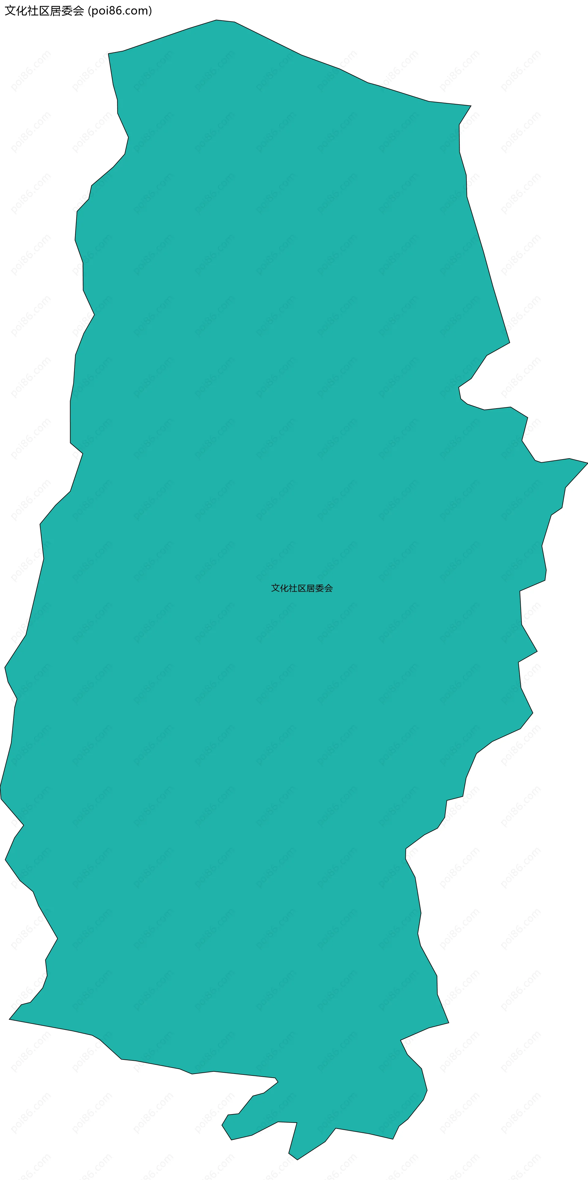 文化社区居委会边界地图