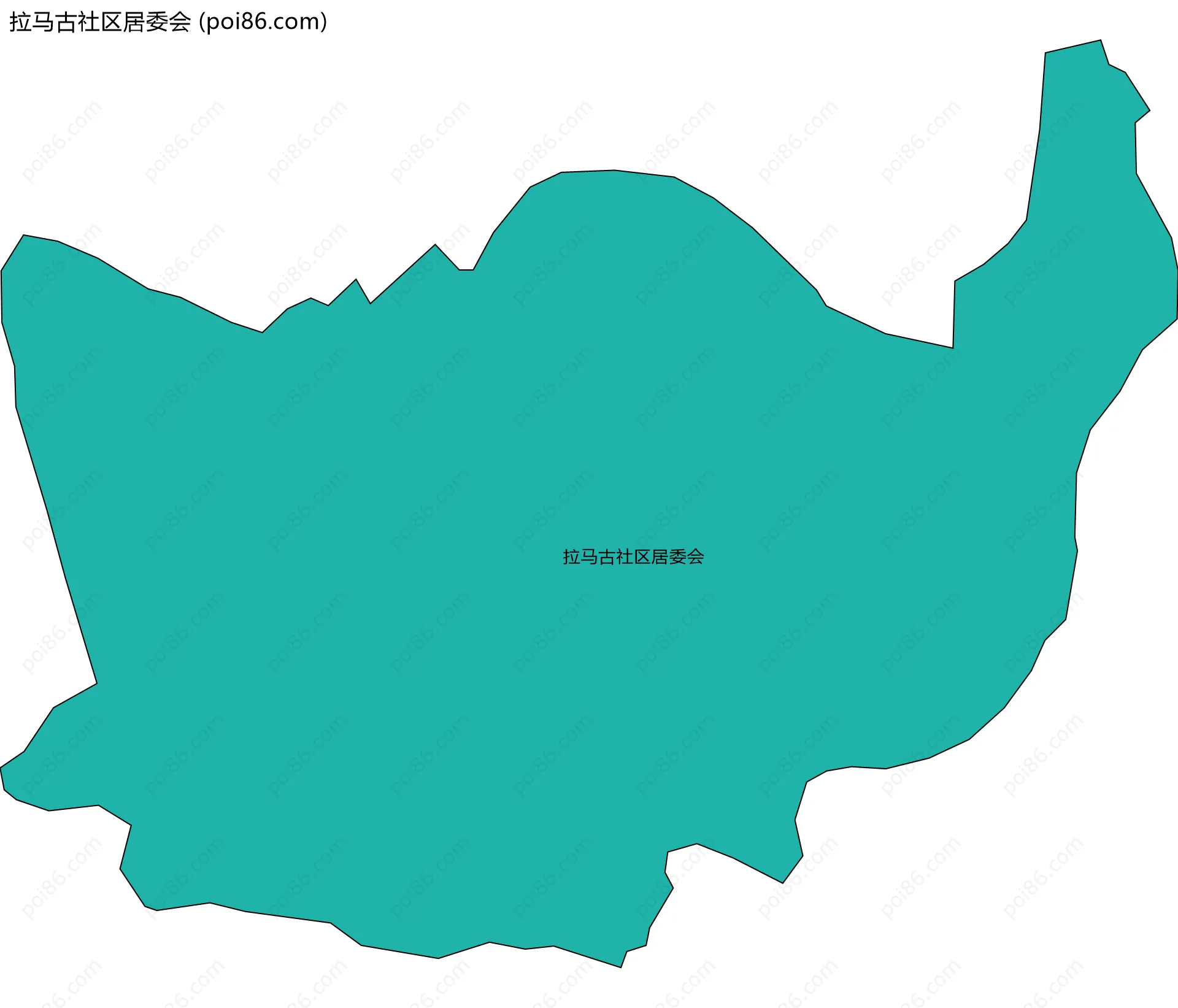 拉马古社区居委会边界地图