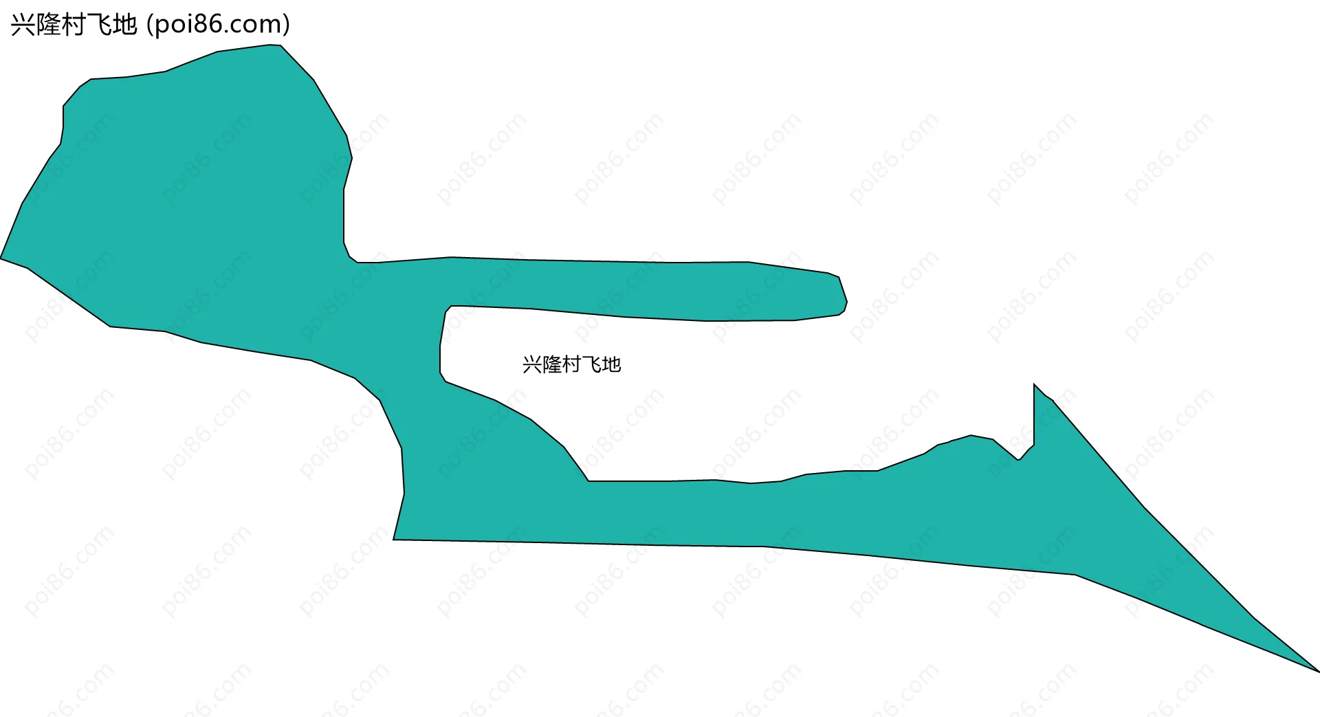 兴隆村飞地边界地图