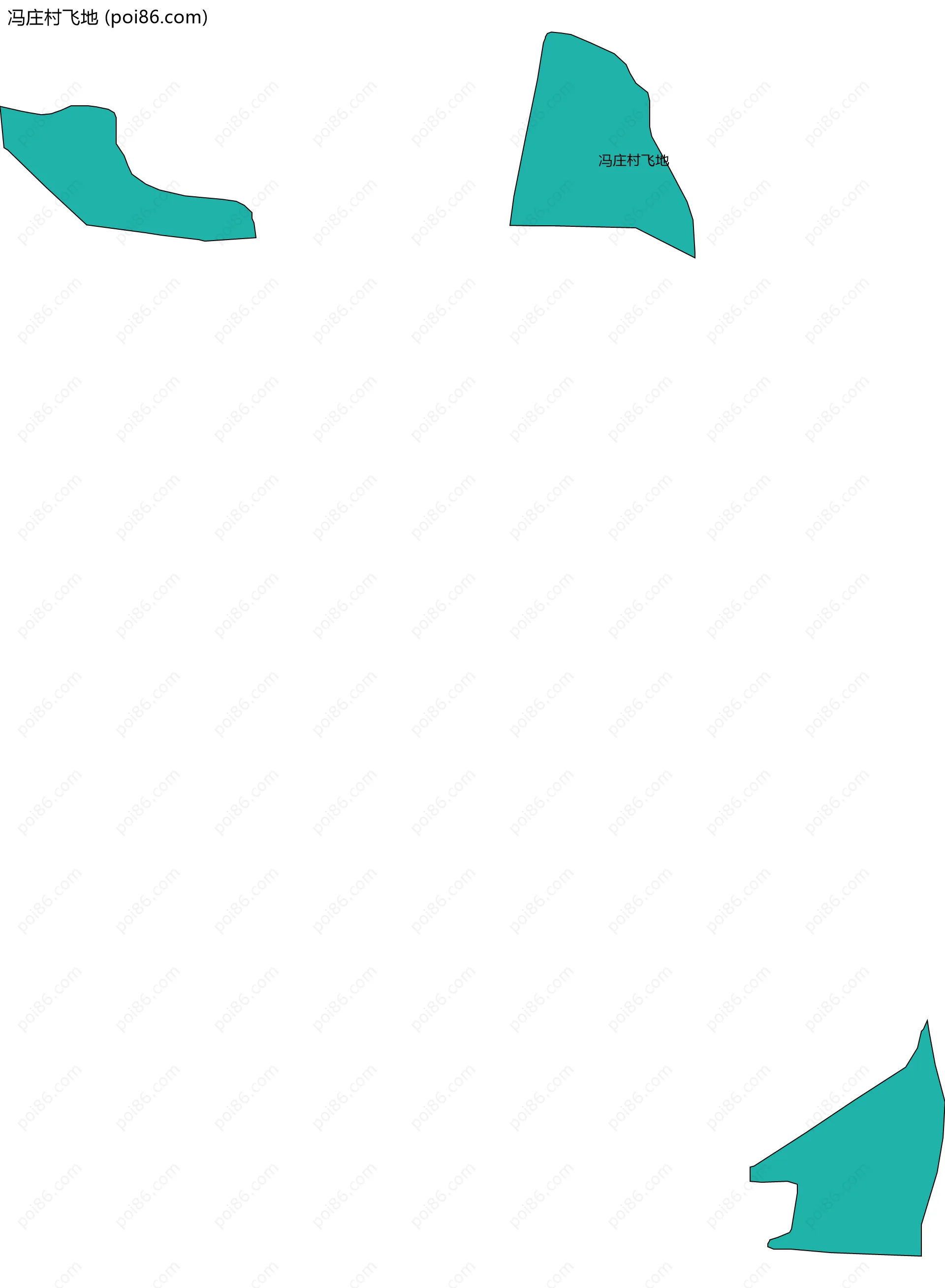 冯庄村飞地边界地图