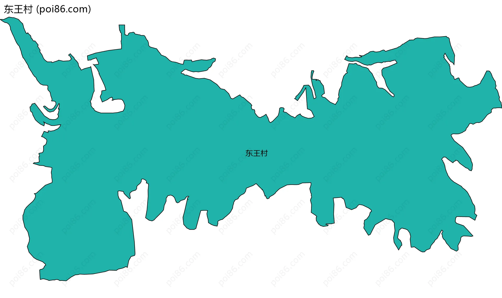 东王村边界地图