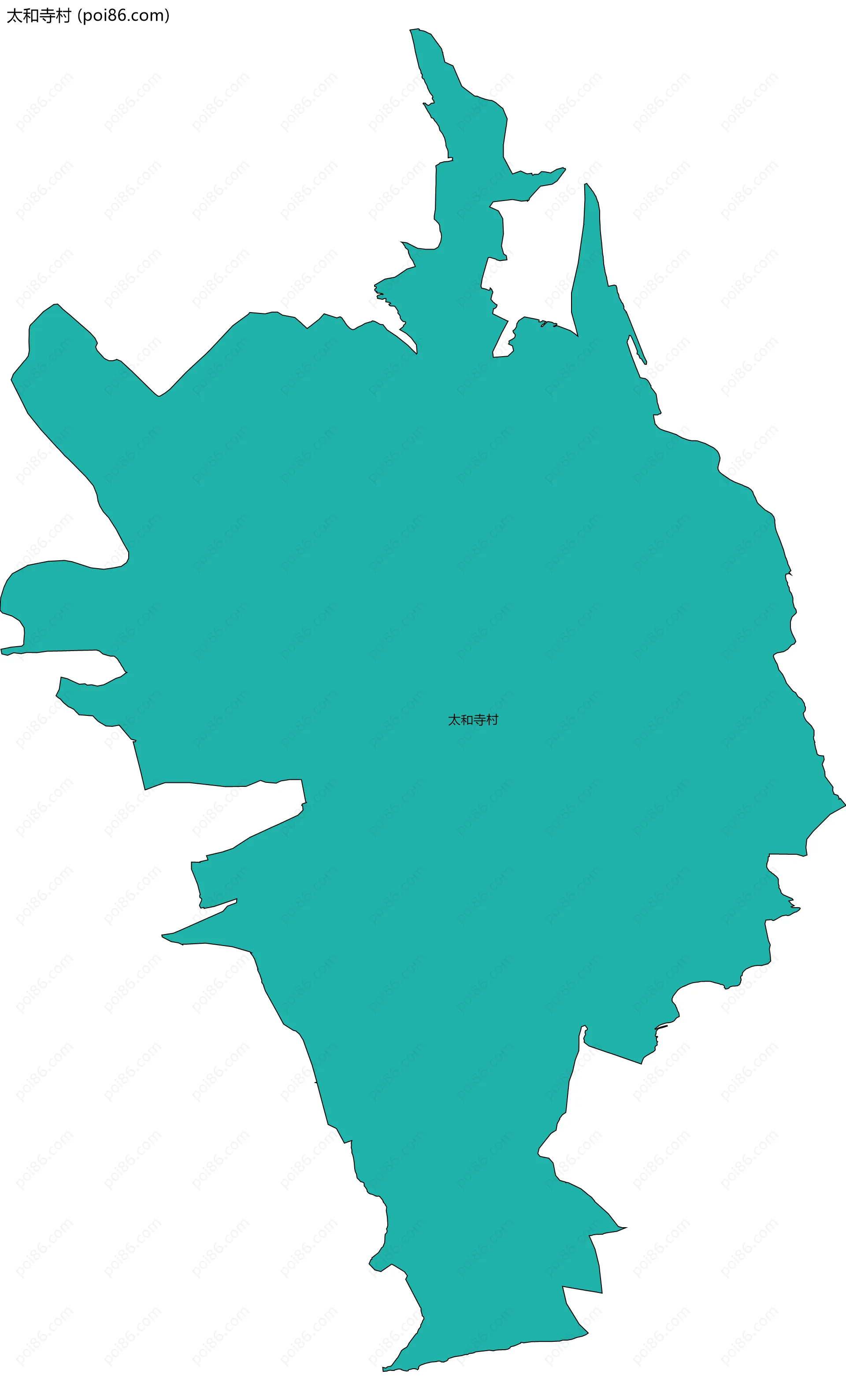 太和寺村边界地图