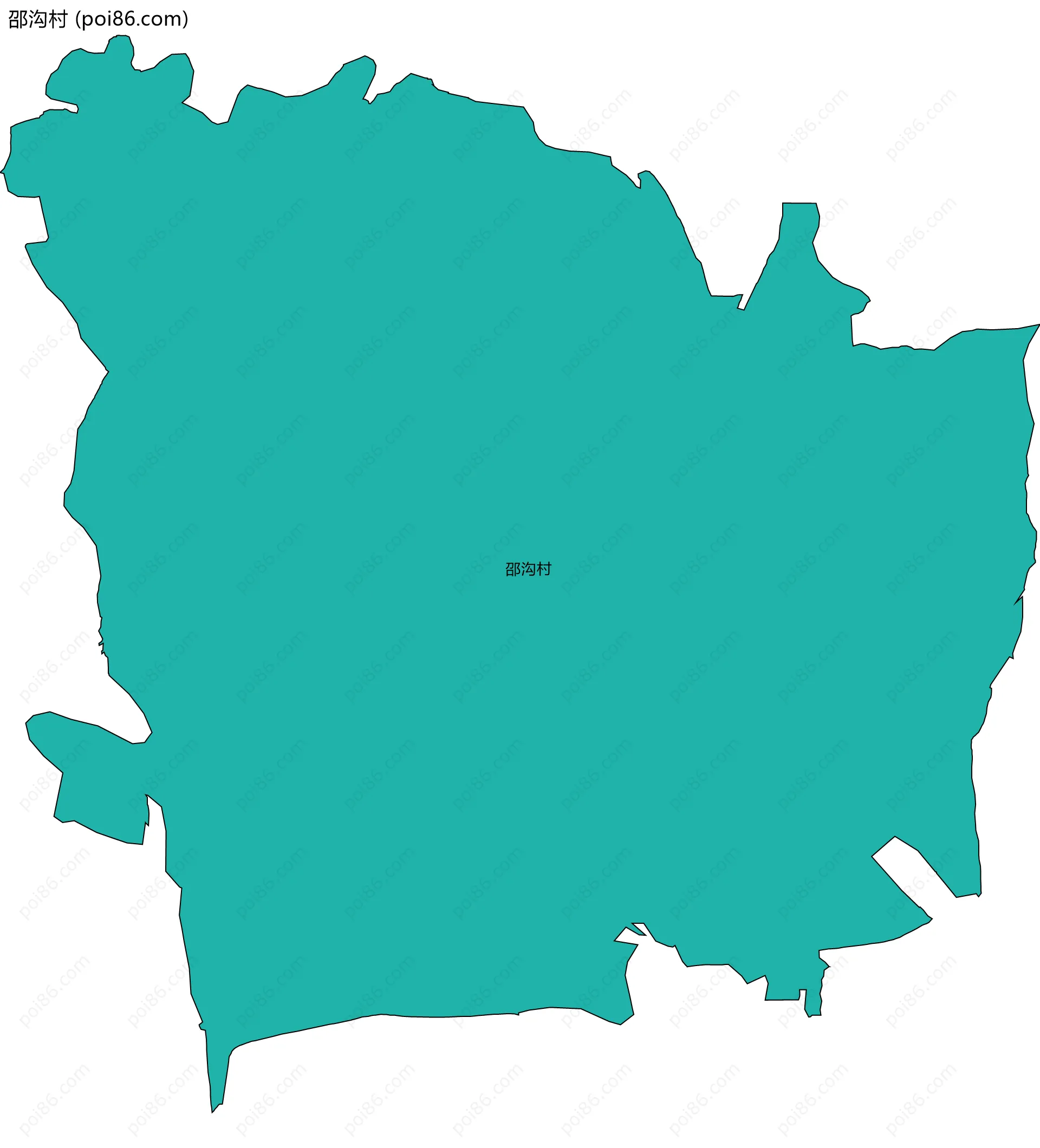 邵沟村边界地图