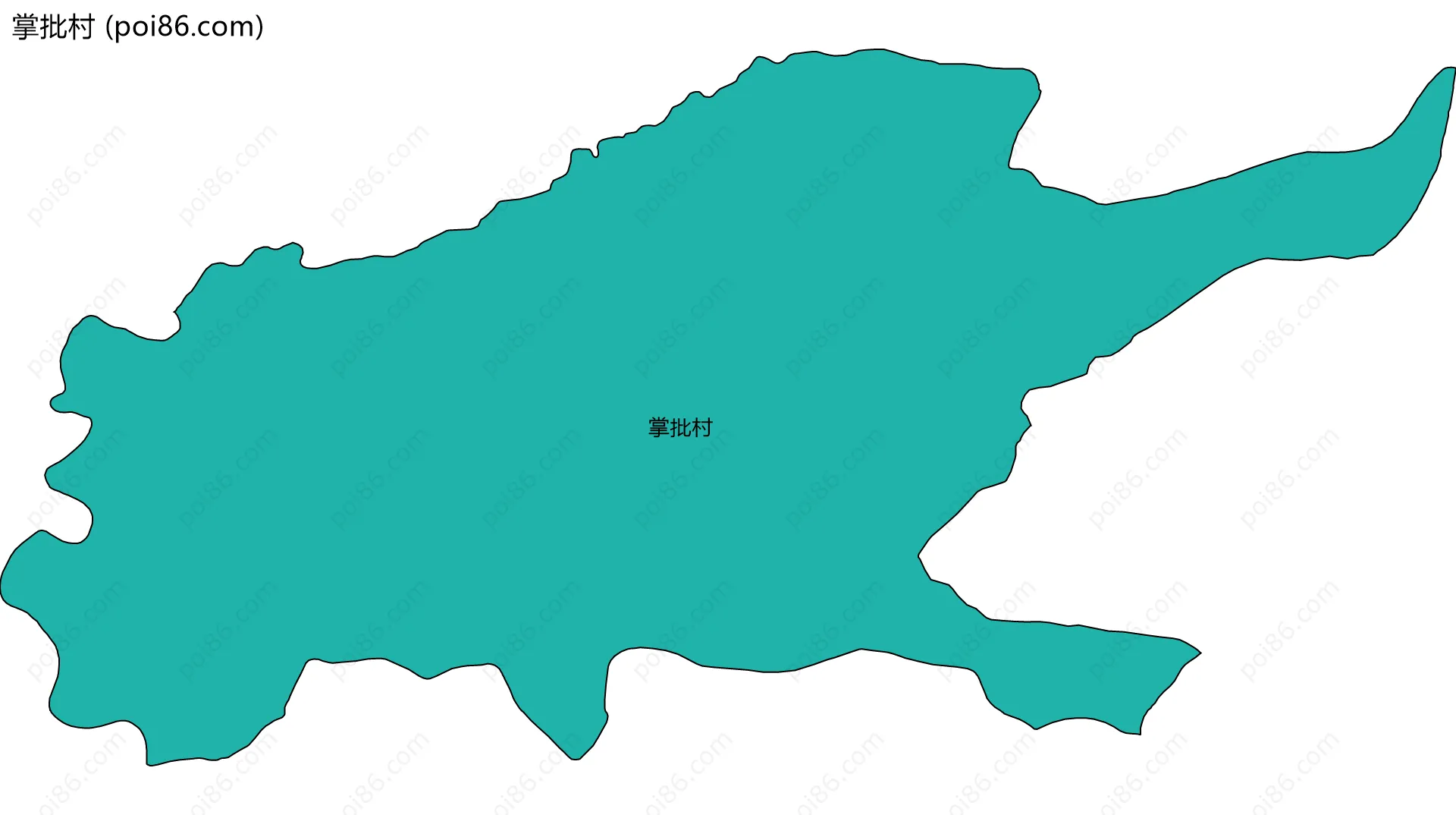 掌批村边界地图