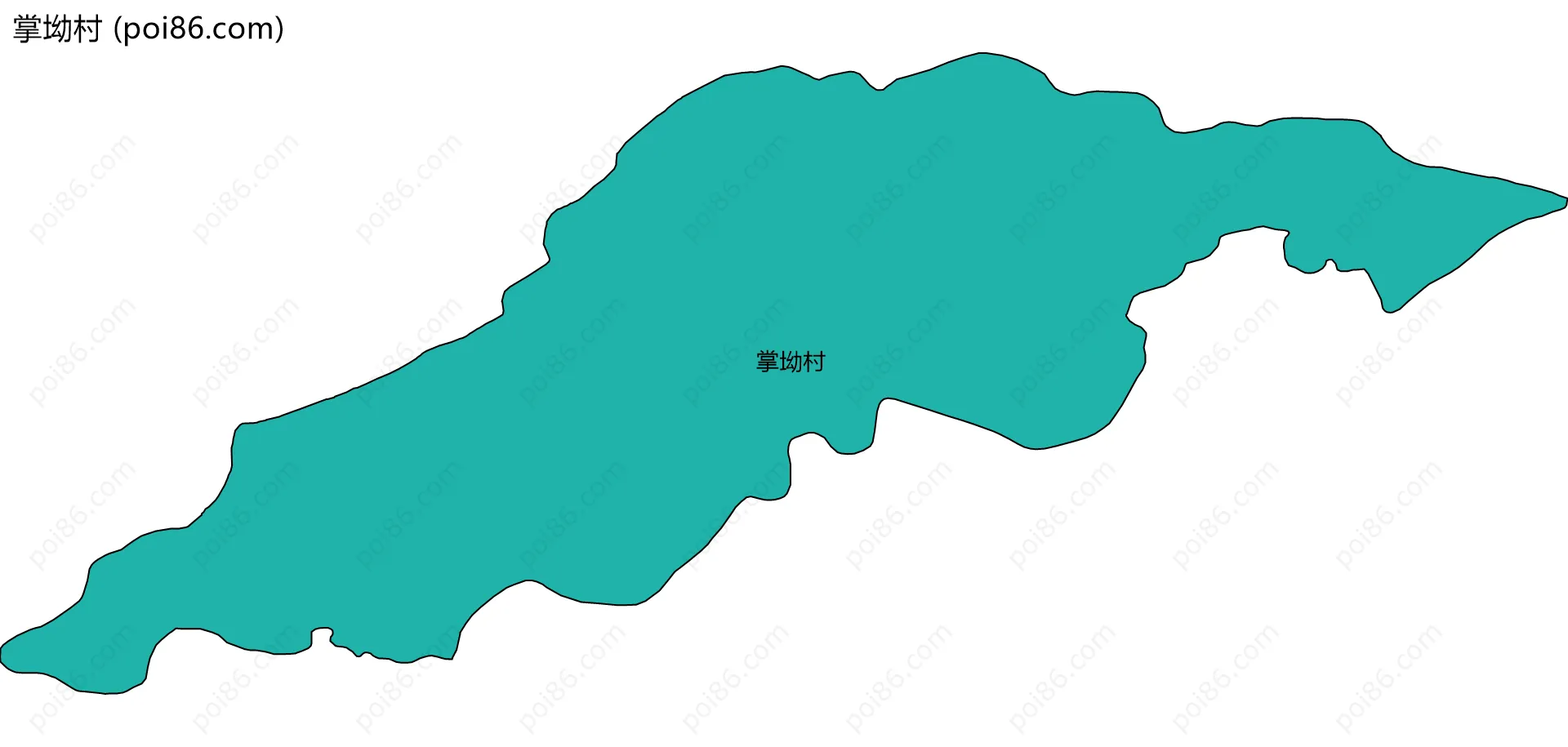 掌坳村边界地图