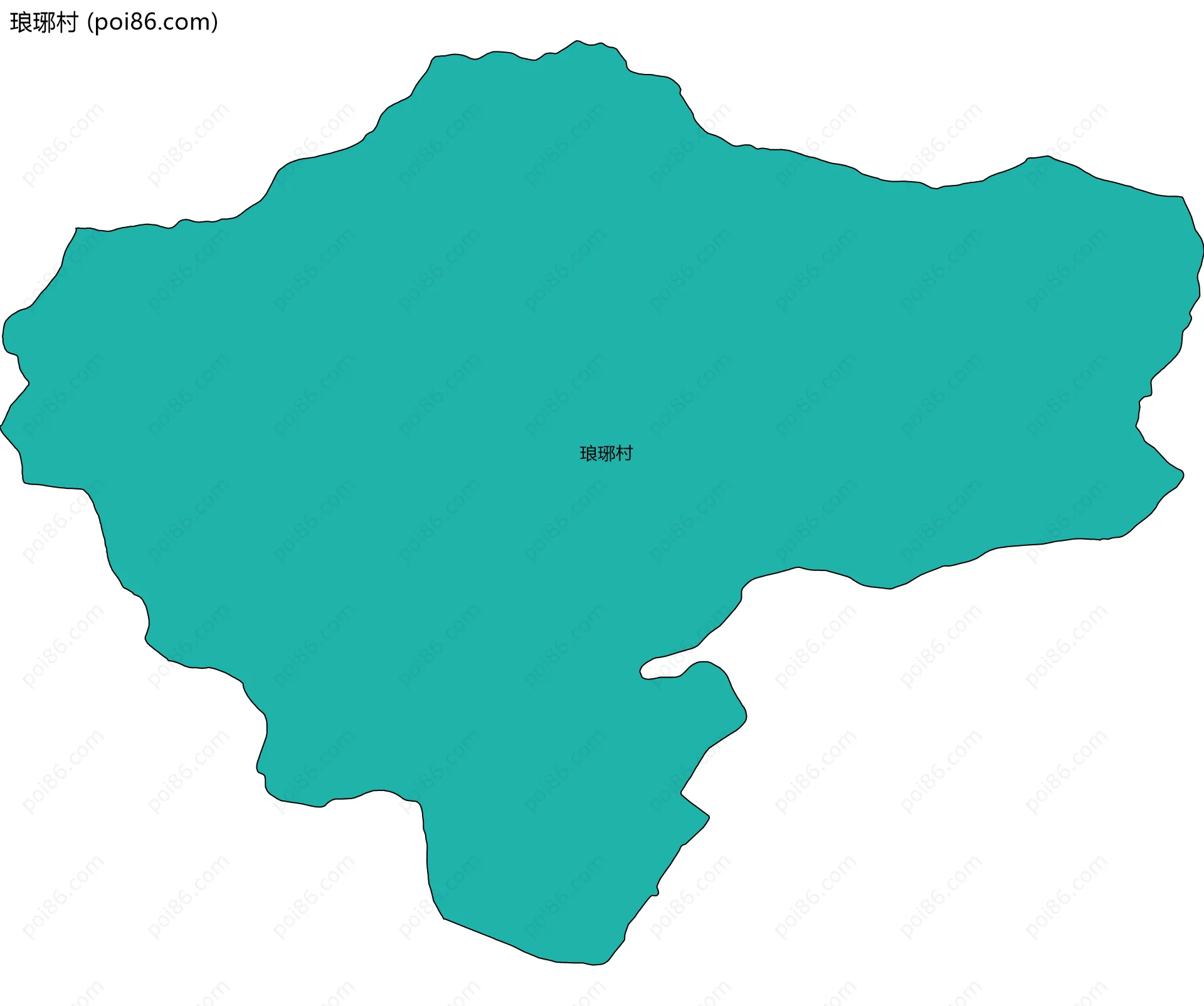 琅琊村边界地图