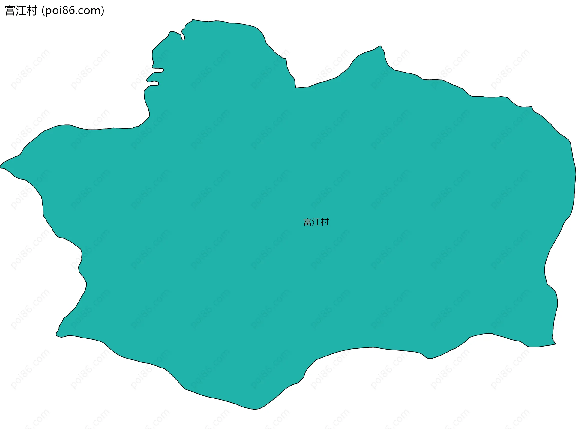 富江村边界地图