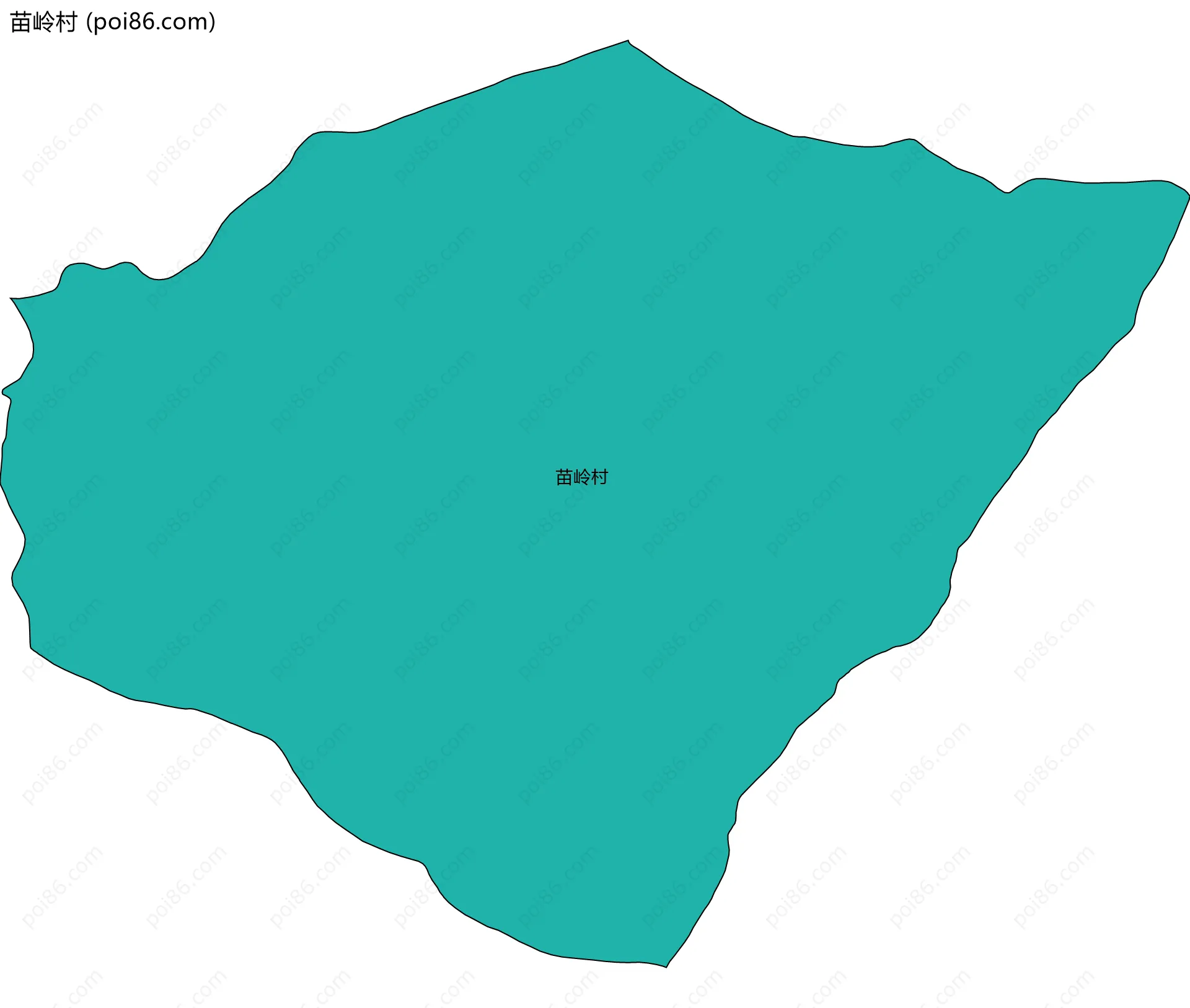 苗岭村边界地图