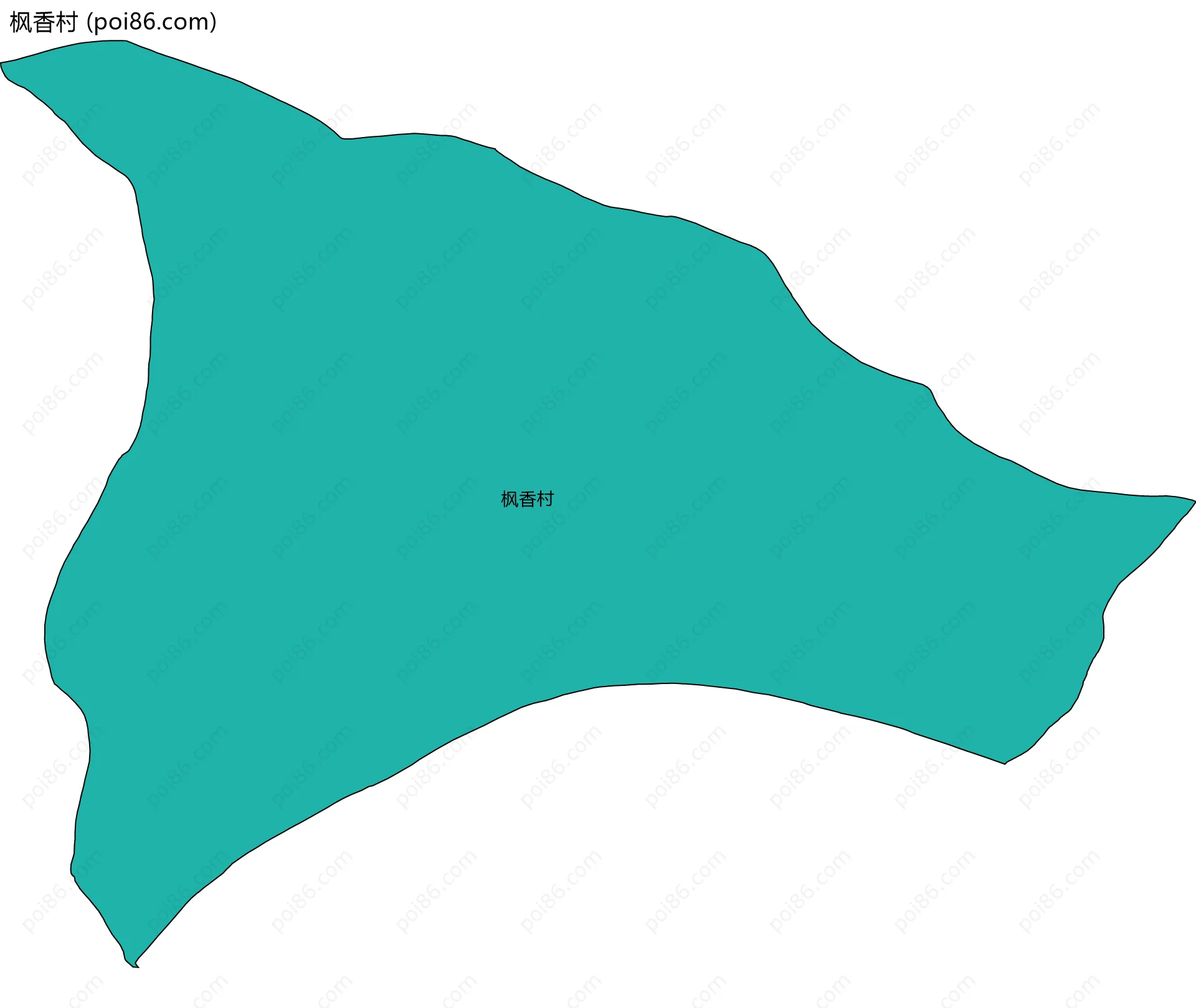 枫香村边界地图