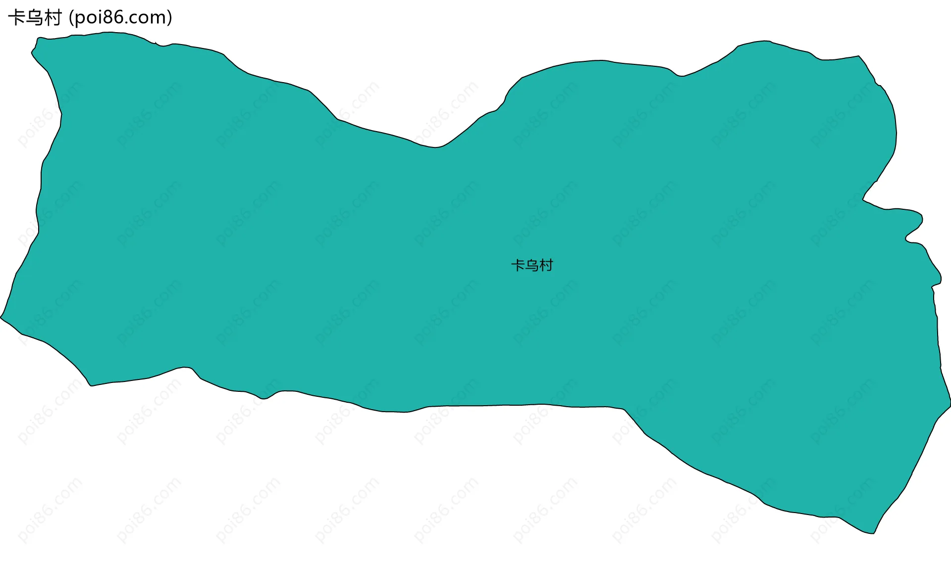 卡乌村边界地图