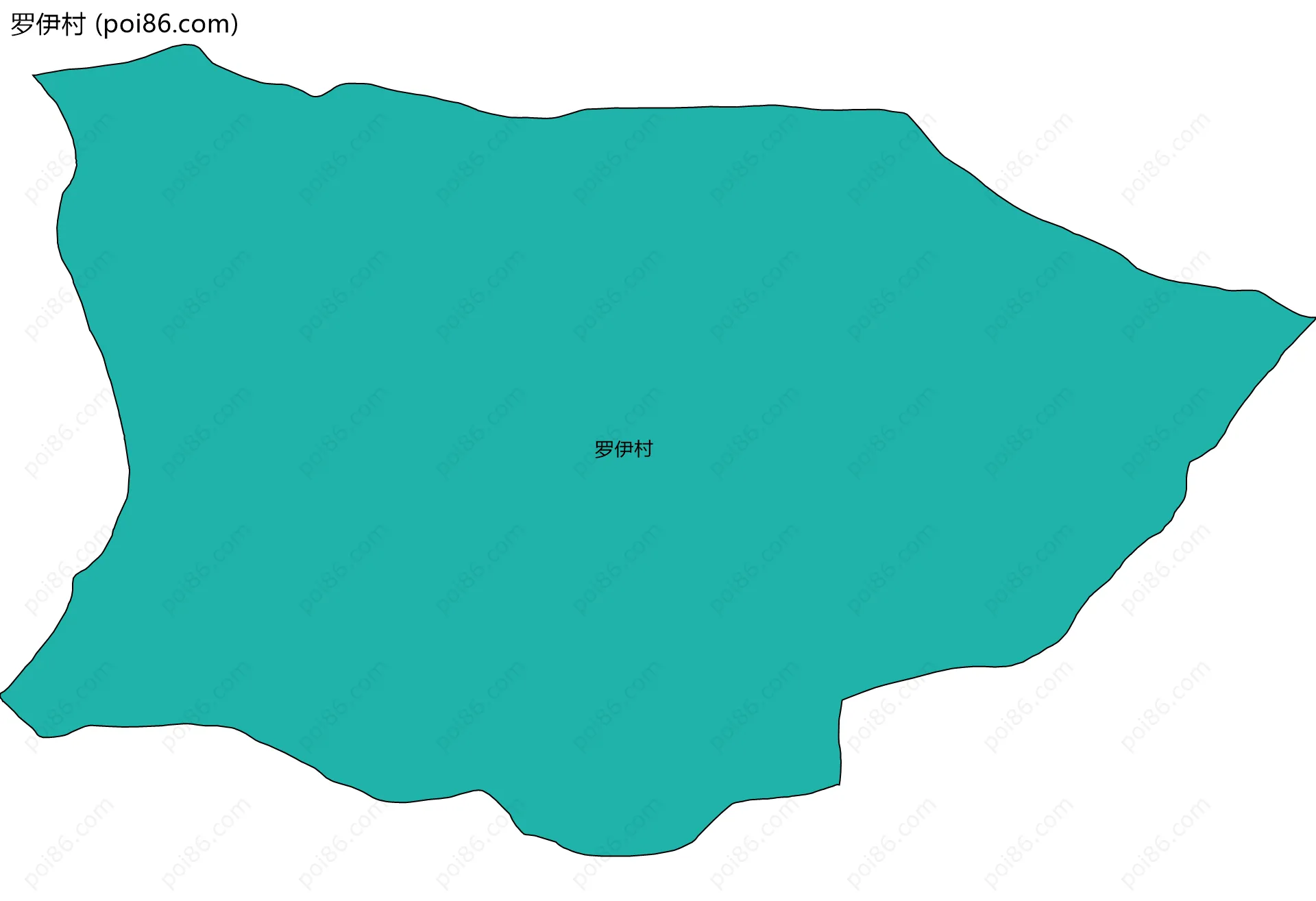 罗伊村边界地图