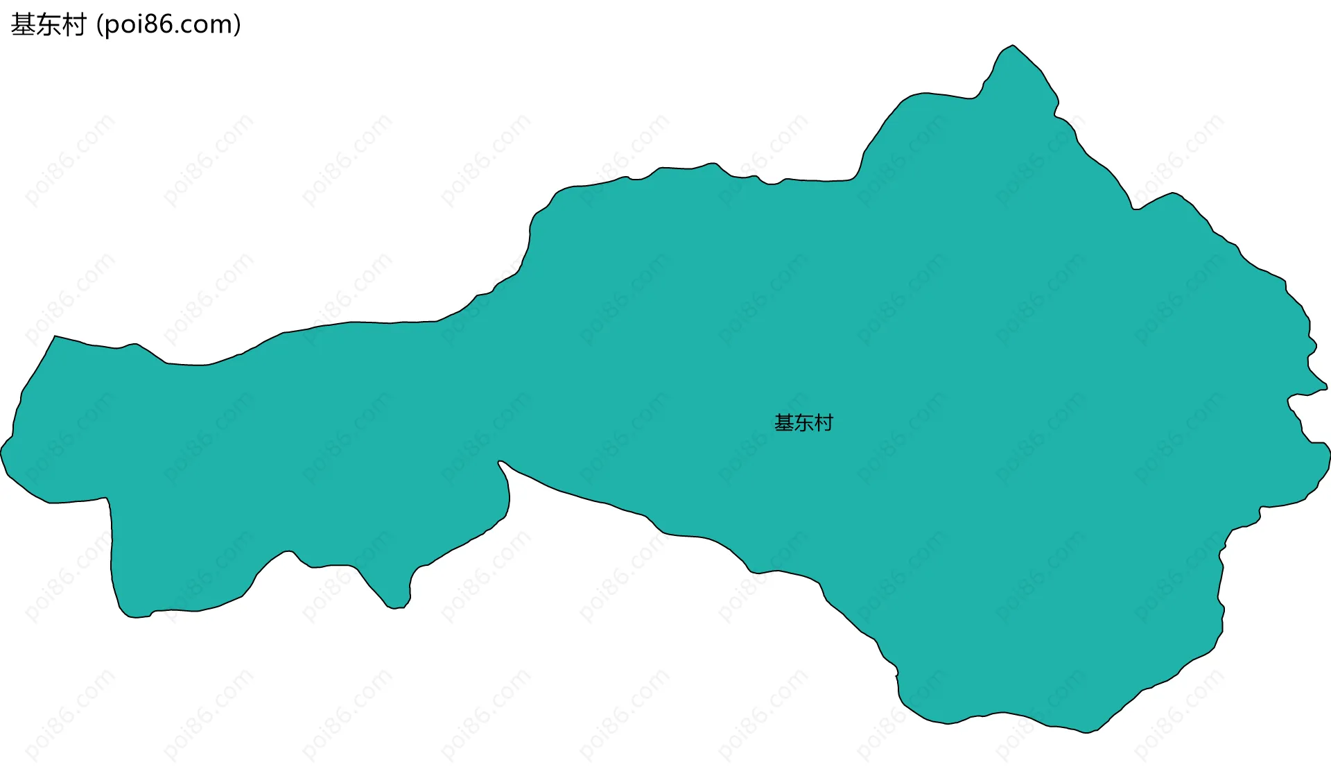 基东村边界地图