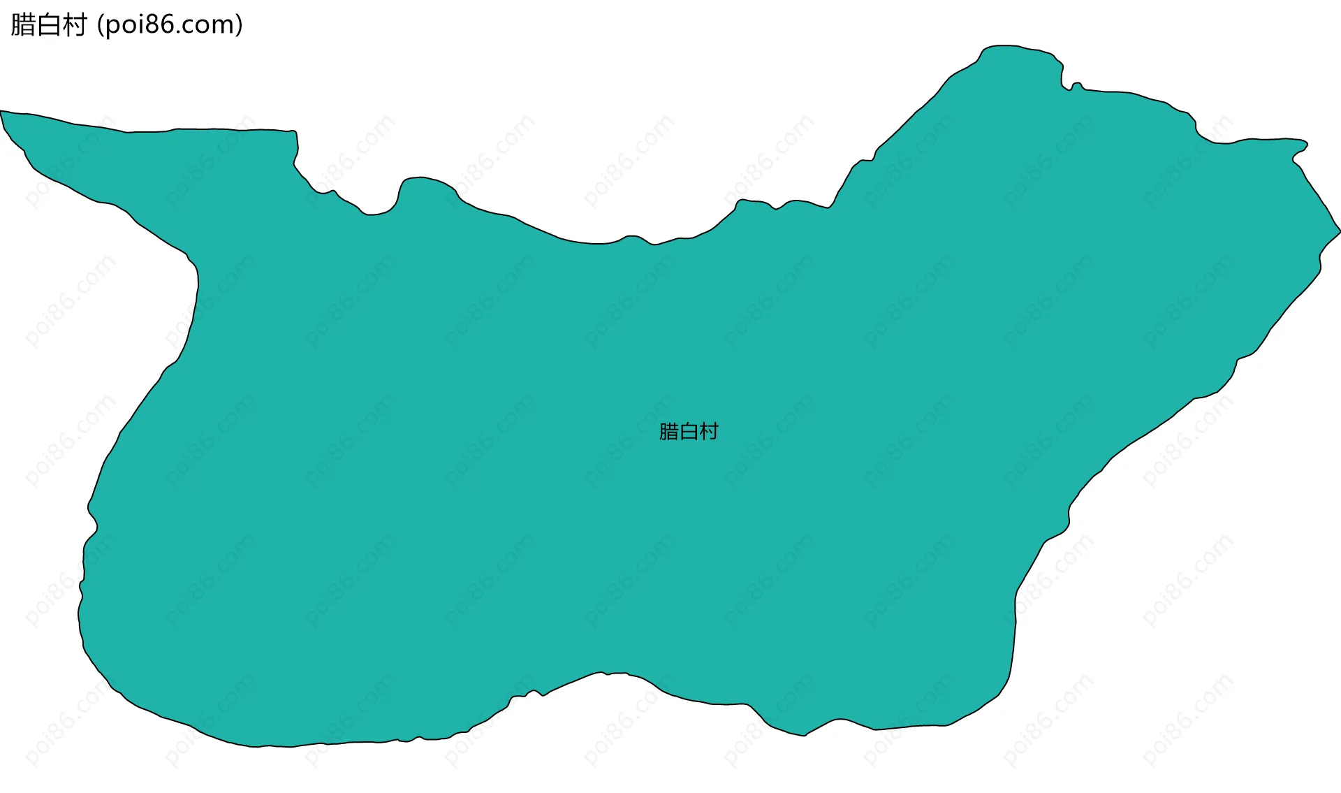 腊白村边界地图