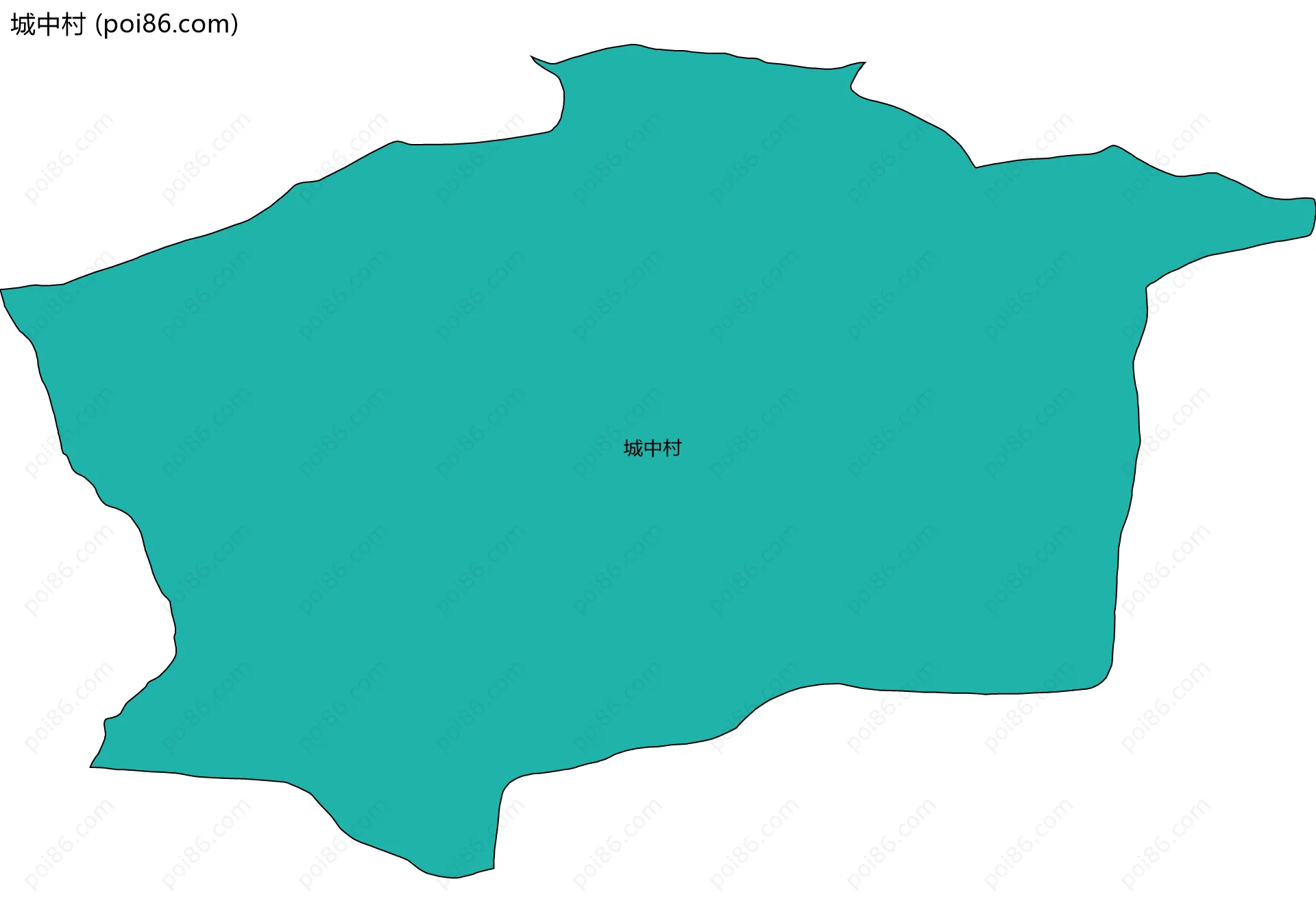 城中村边界地图