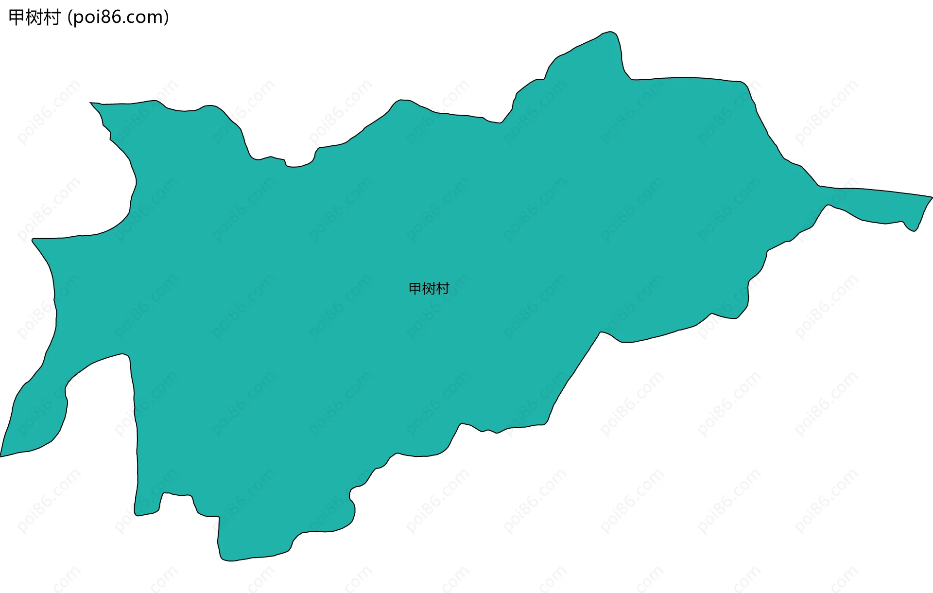 甲树村边界地图