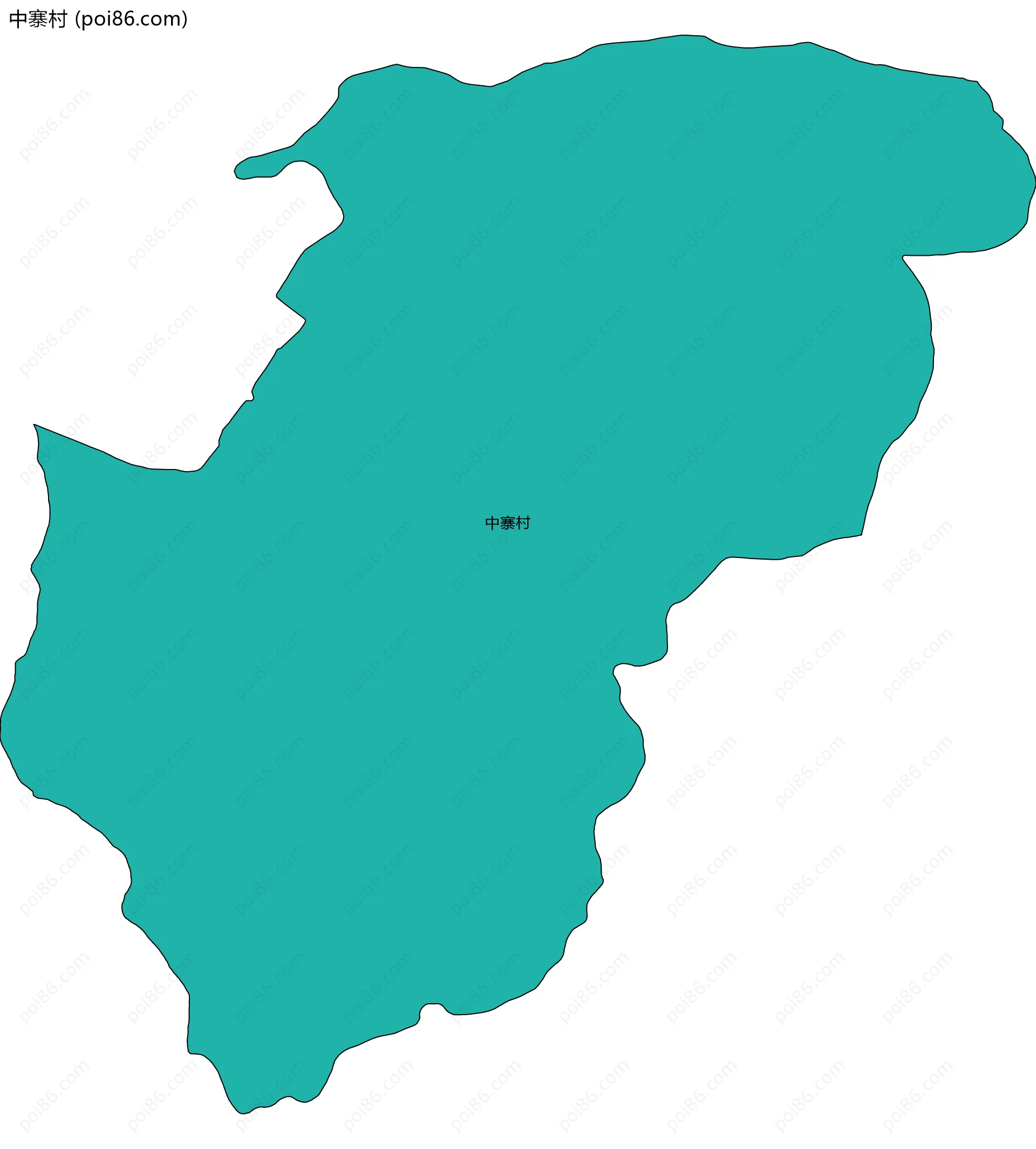 中寨村边界地图