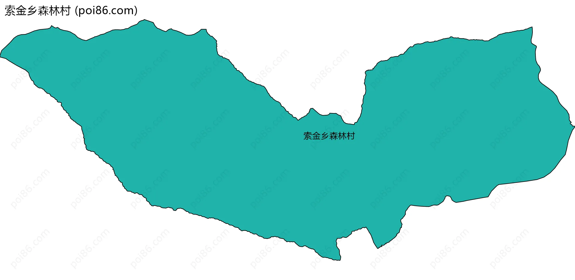 索金乡森林村边界地图