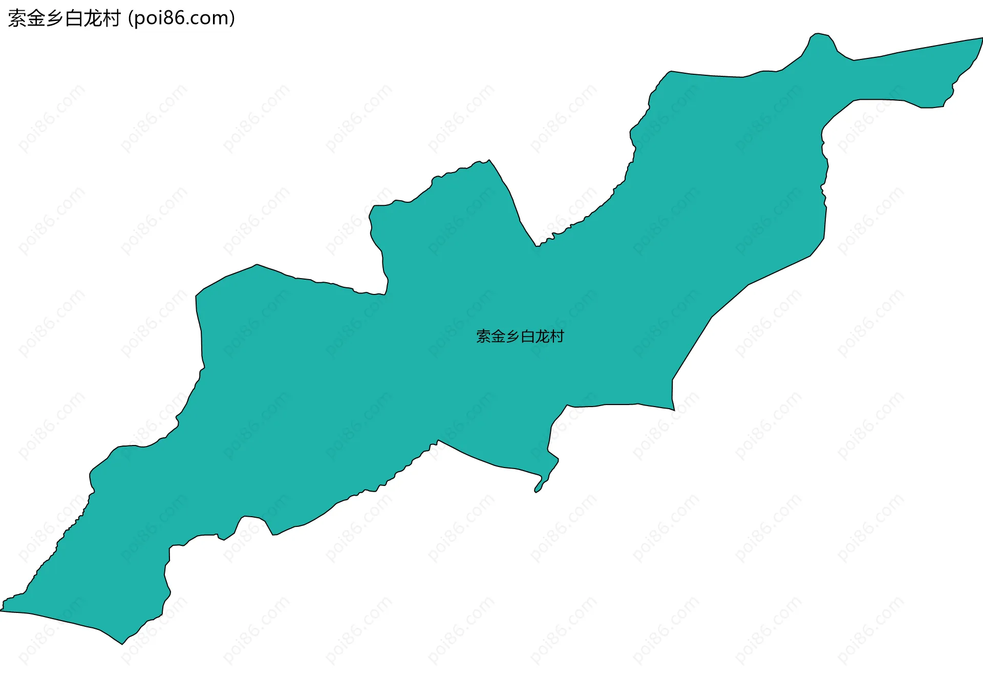 索金乡白龙村边界地图