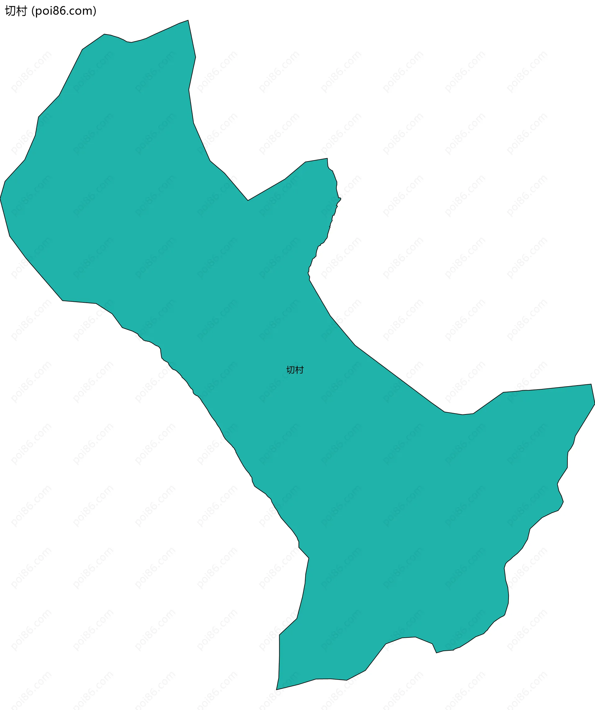 切村边界地图