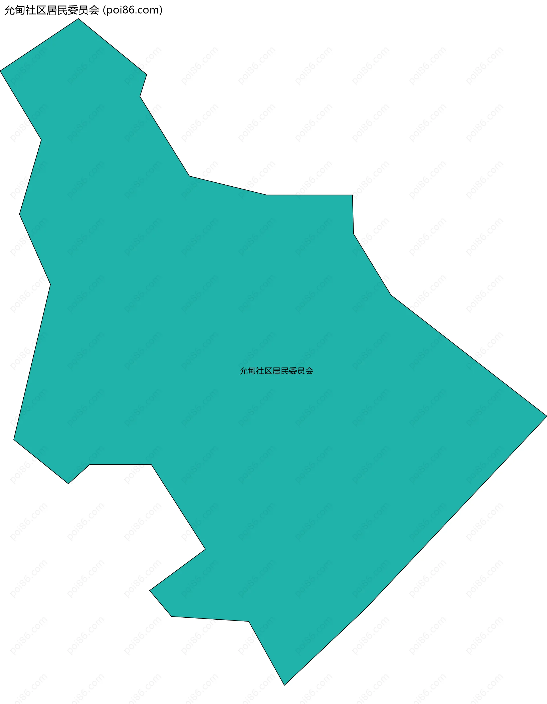 允甸社区居民委员会边界地图