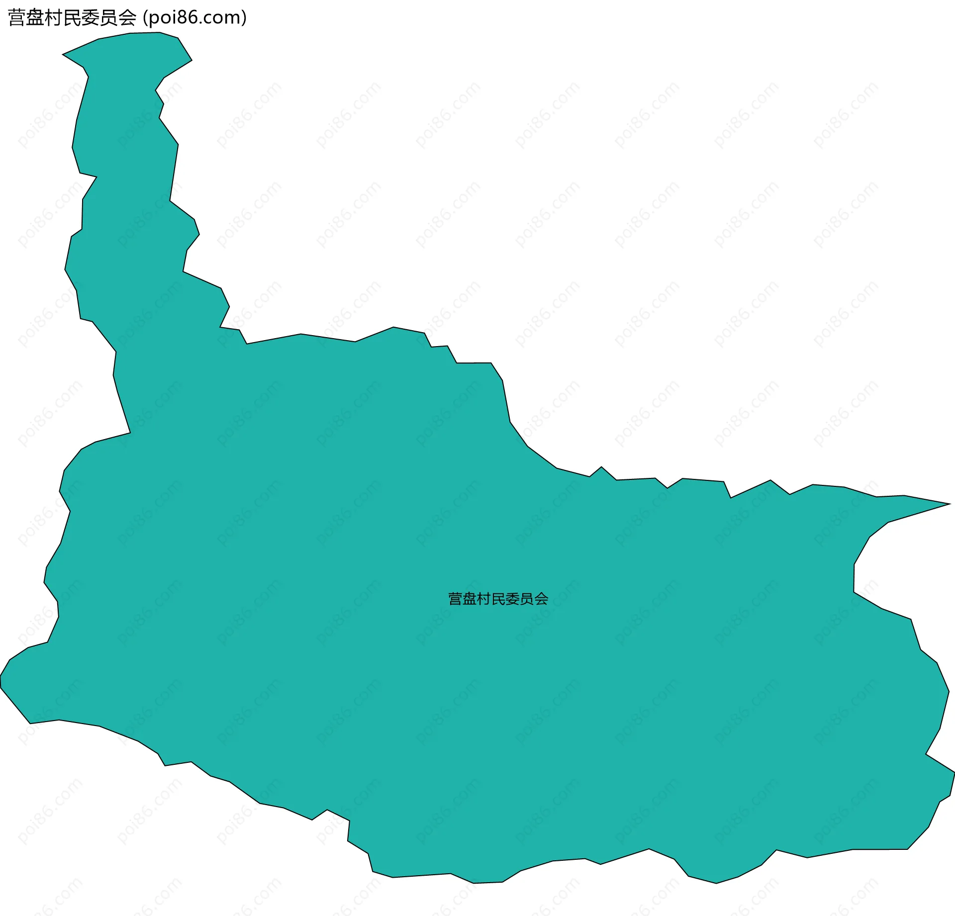 营盘村民委员会边界地图