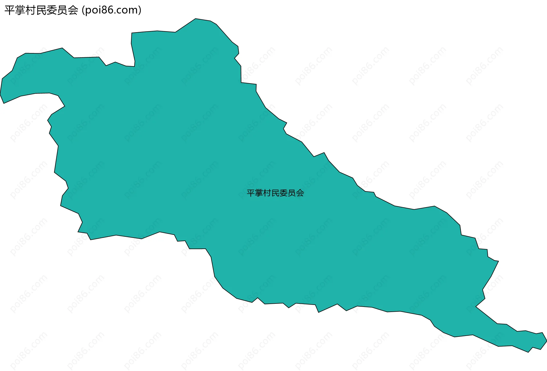 平掌村民委员会边界地图