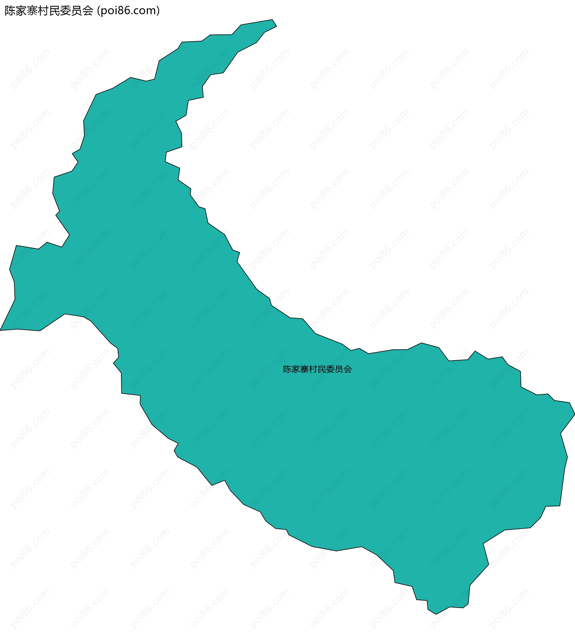 陈家寨村民委员会边界地图