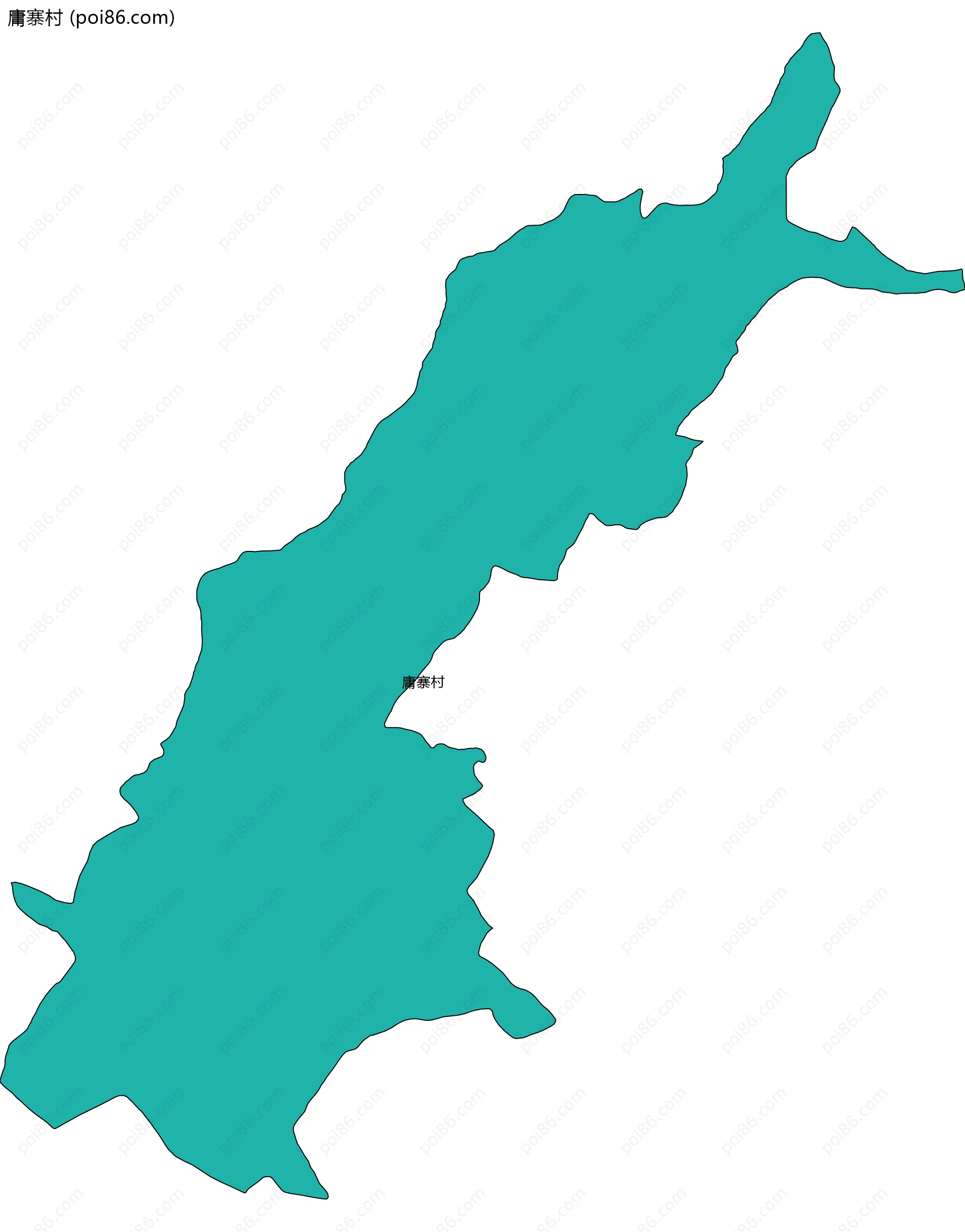庸寨村边界地图