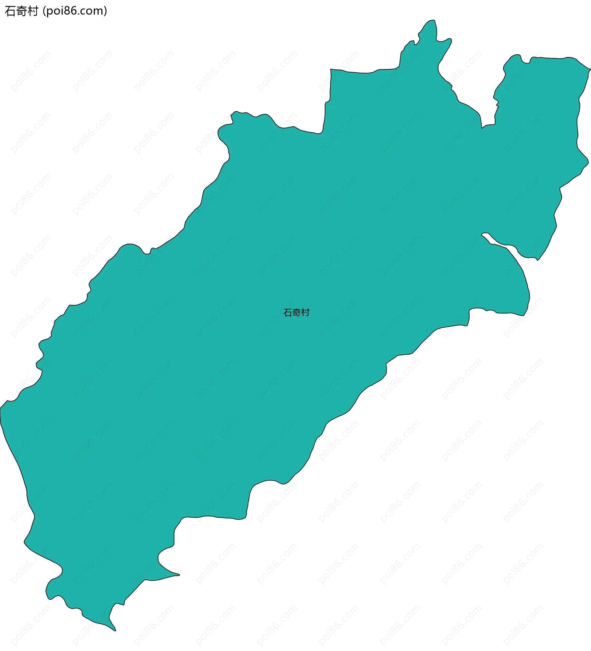 石奇村边界地图