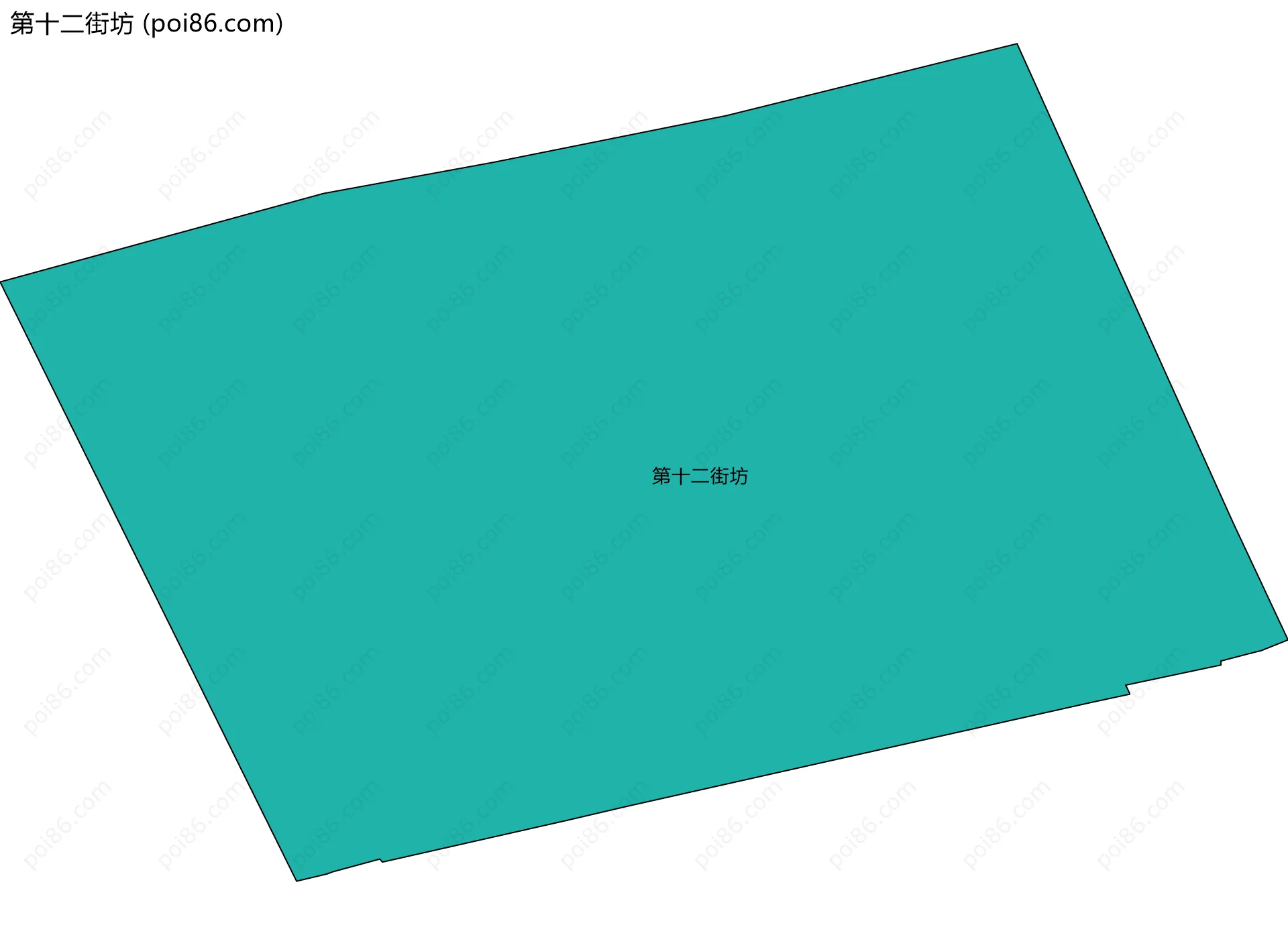 第十二街坊边界地图