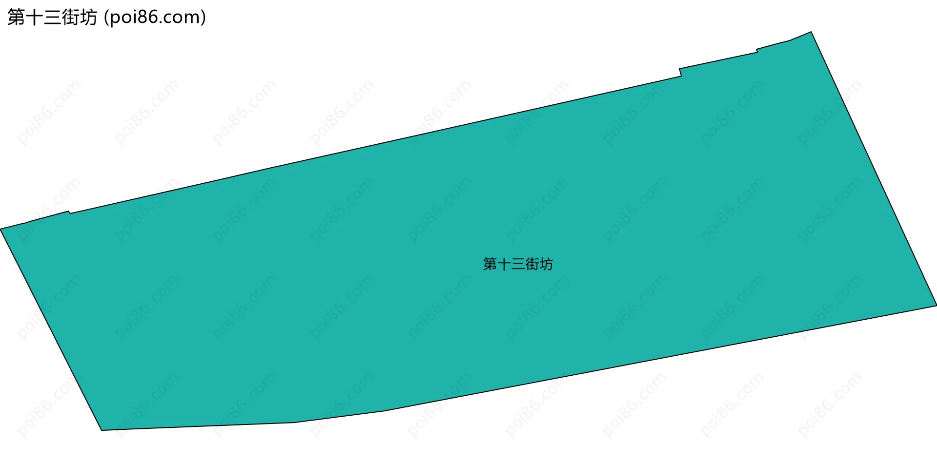 第十三街坊边界地图