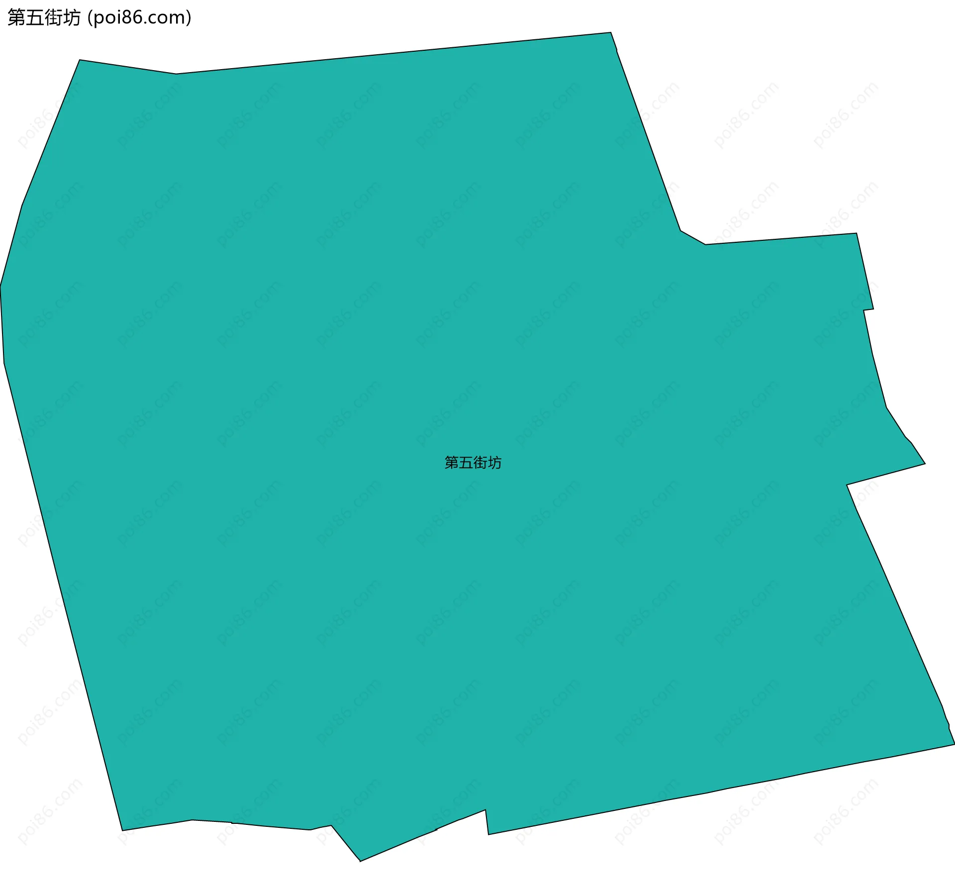 第五街坊边界地图