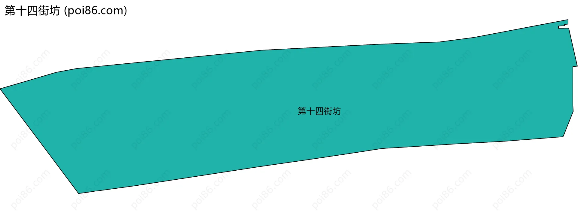 第十四街坊边界地图